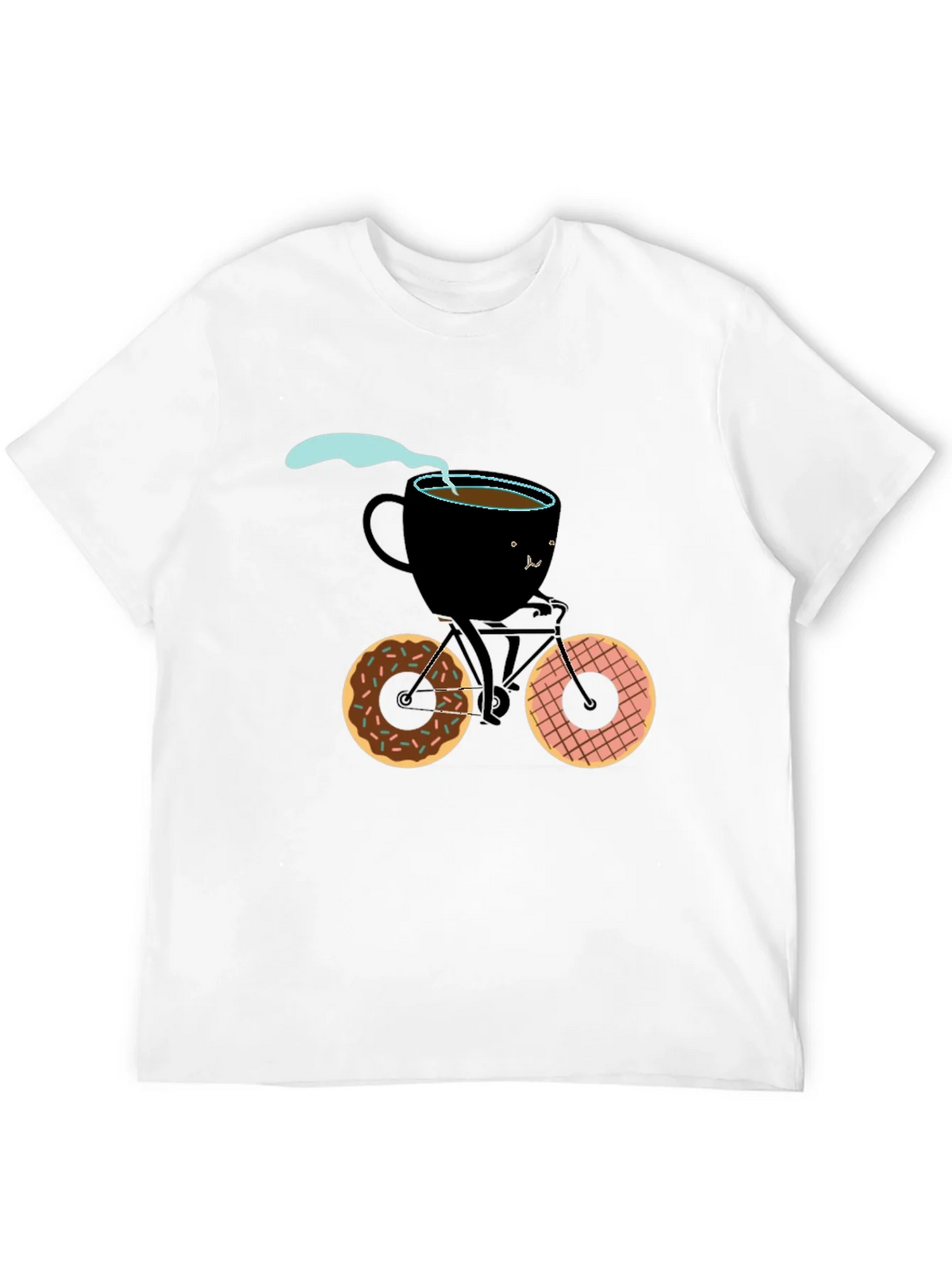 Coffee Cup Bicycle Graphic Tee