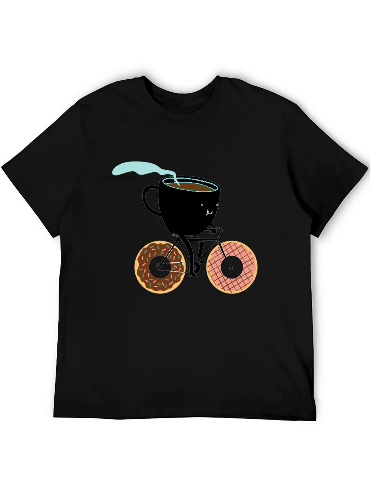 Coffee Cup Bicycle Graphic Tee