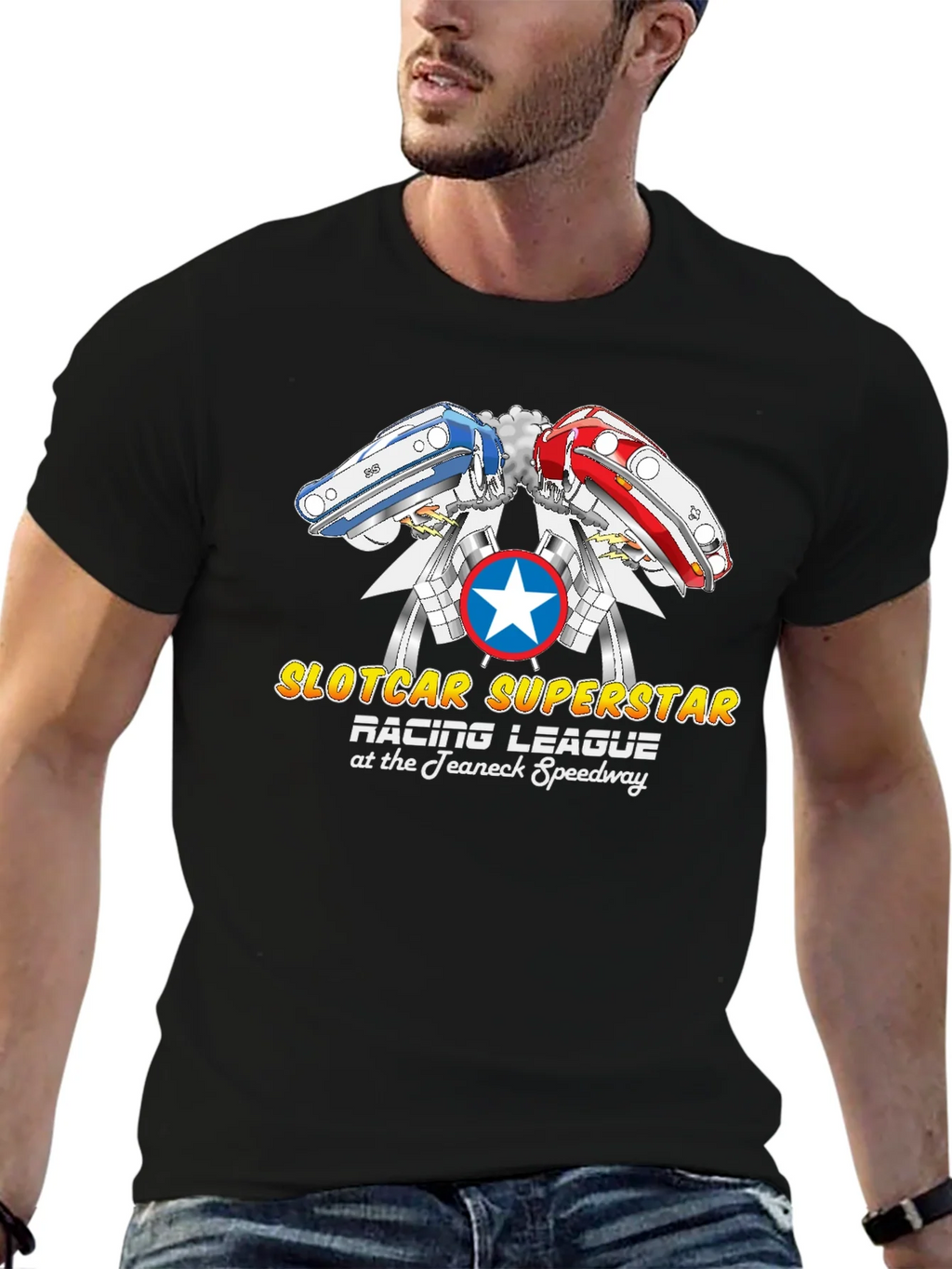 Slotcar Superstar Racing League Black T-Shirt product image 9
