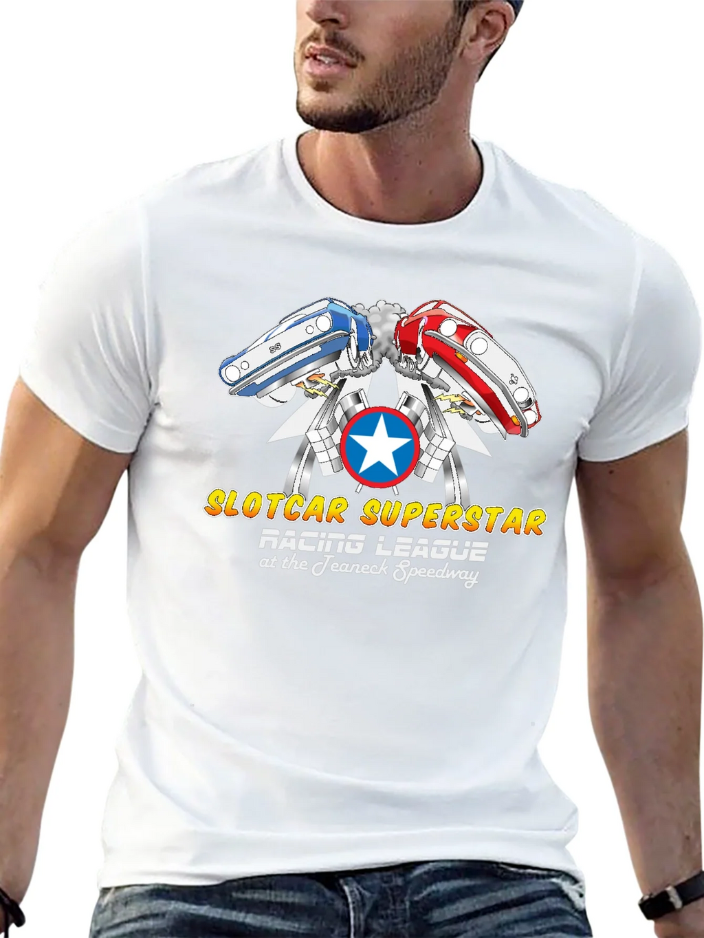 Slotcar Superstar Racing League Black T-Shirt product image 4