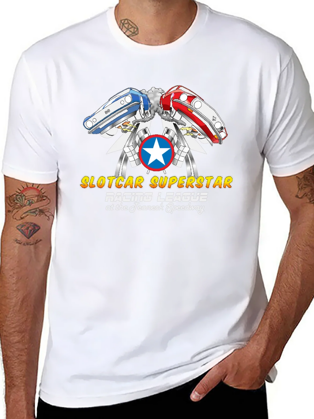 Slotcar Superstar Racing League Black T-Shirt product image 10