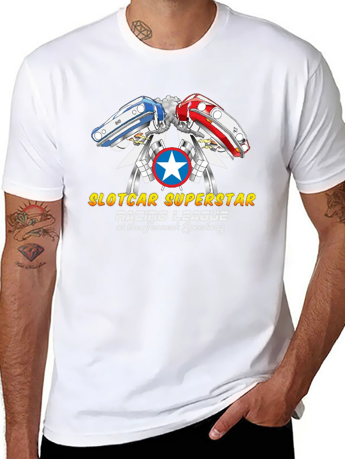 Slotcar Superstar Racing League Black T-Shirt product image 10