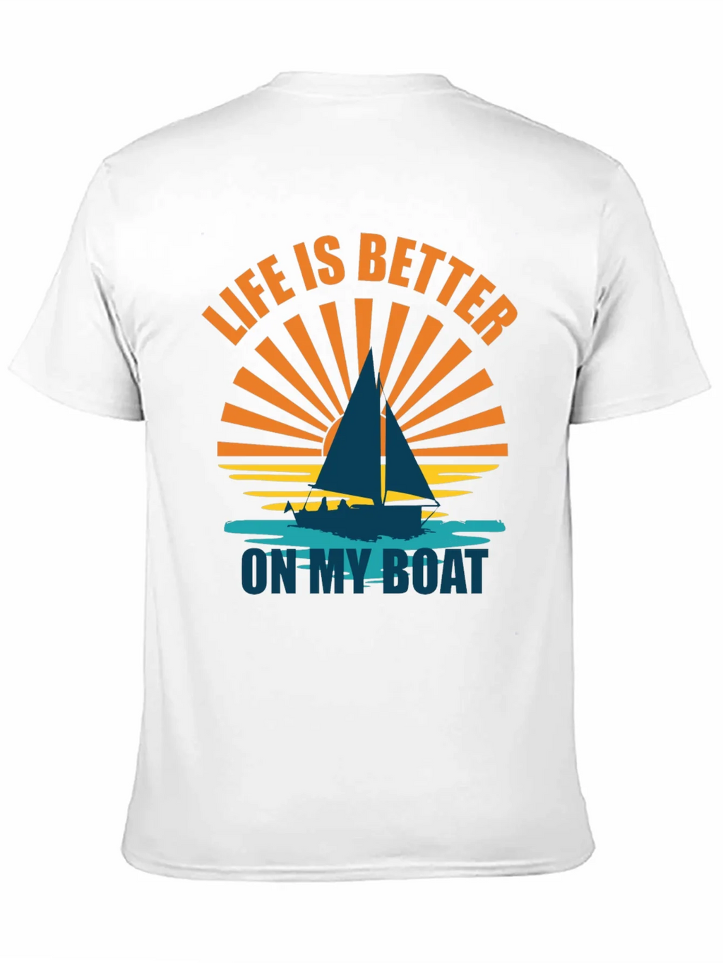 Life is Better on My Boat Graphic Tee - Sailboat T-Shirt product image 2
