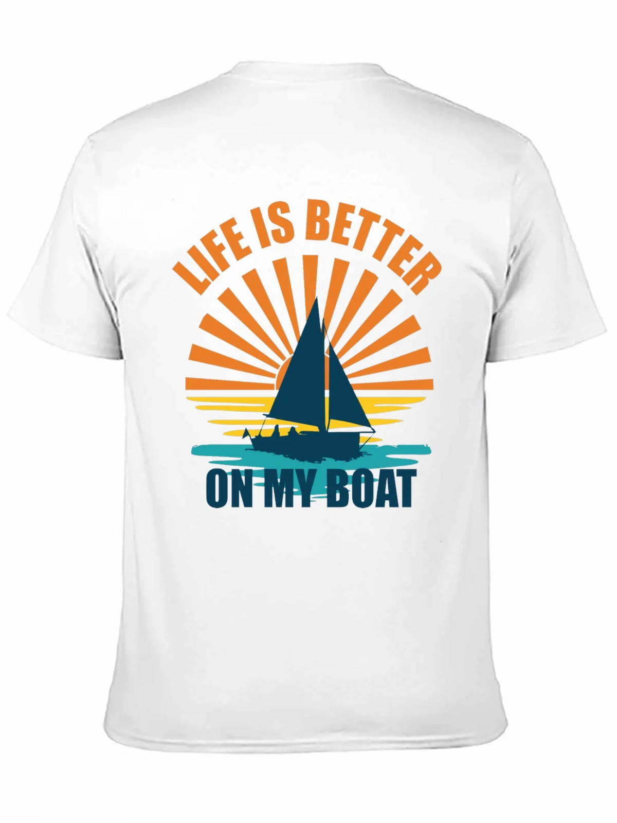 Life is Better on My Boat Graphic Tee - Sailboat T-Shirt product image 2