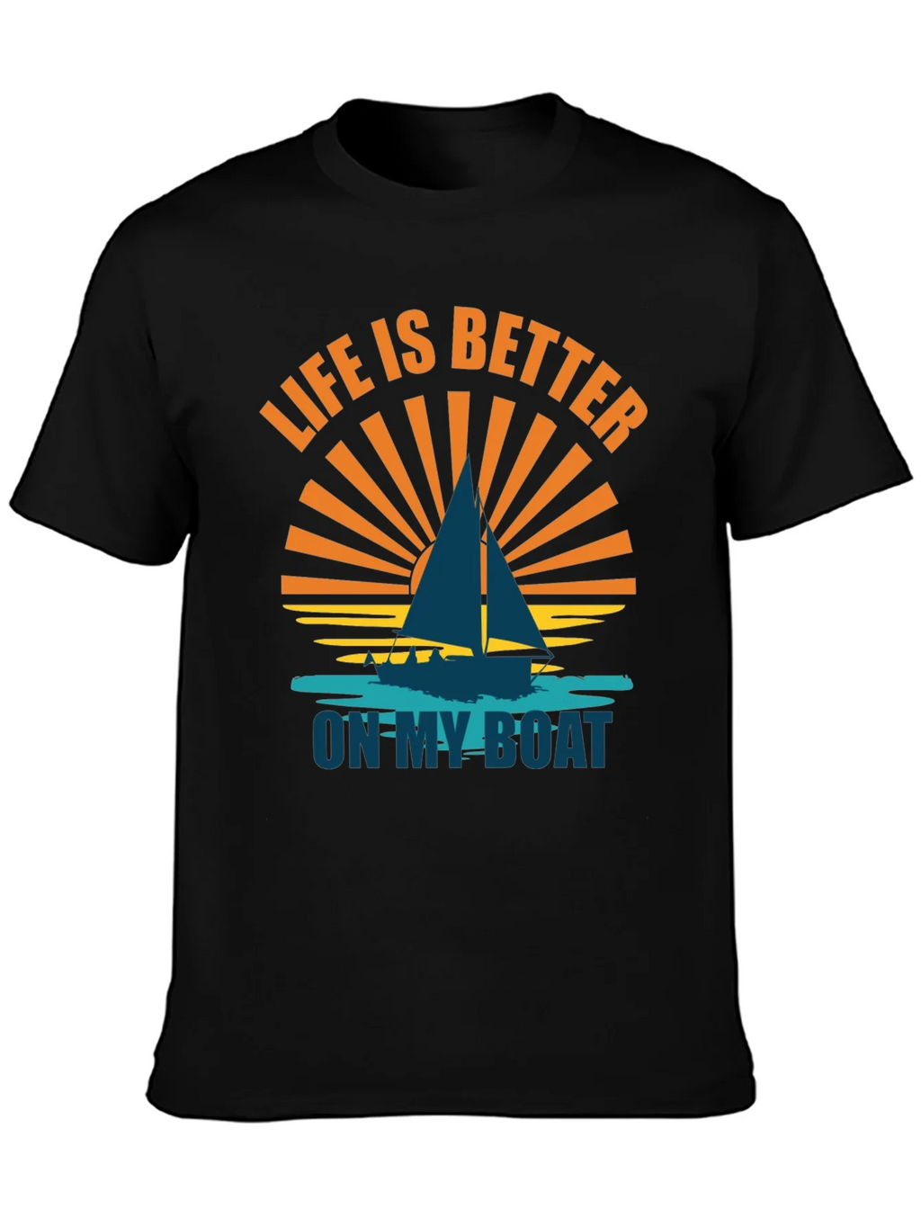 Life is Better on My Boat Graphic Tee - Sailboat T-Shirt product image 6