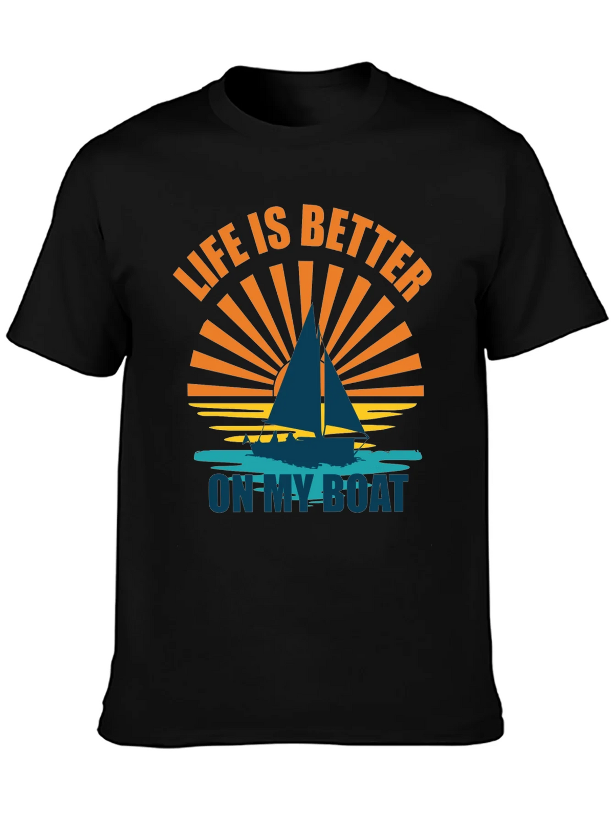 Life is Better on My Boat Graphic Tee - Sailboat T-Shirt product image 6