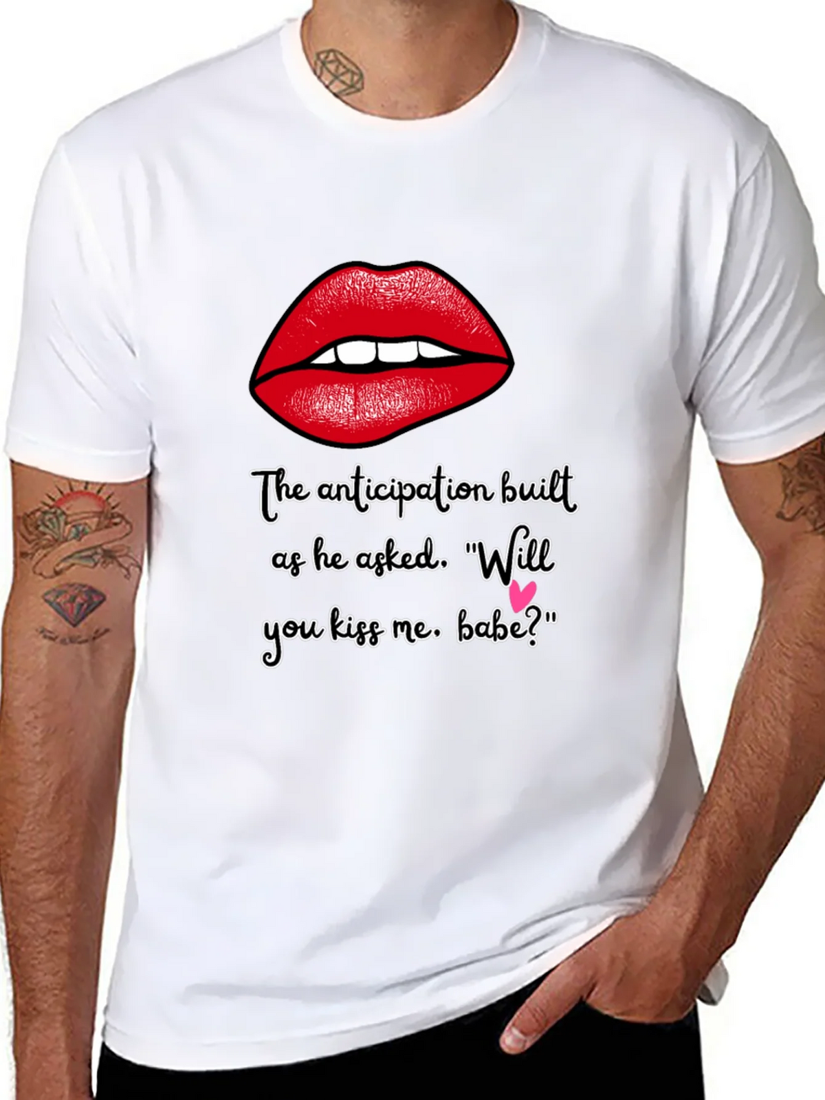 Flirty Lips T-Shirt - Will You Kiss Me Babe? product image 10