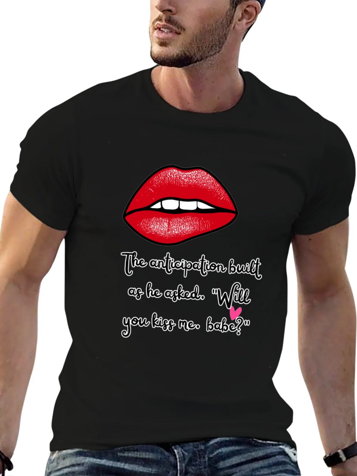 Flirty Lips T-Shirt - Will You Kiss Me Babe? product image 9