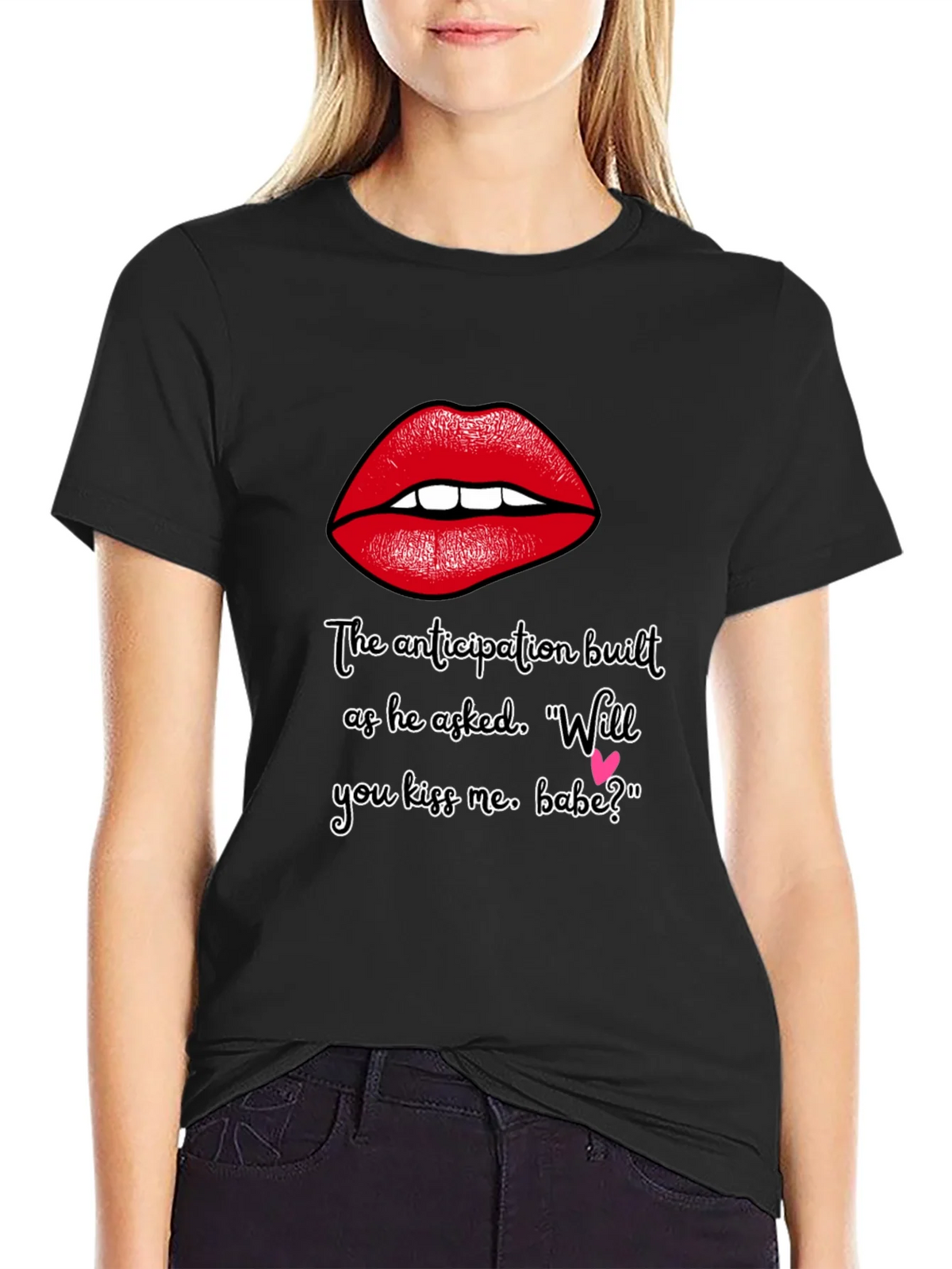 Flirty Lips T-Shirt - Will You Kiss Me Babe? product image 5