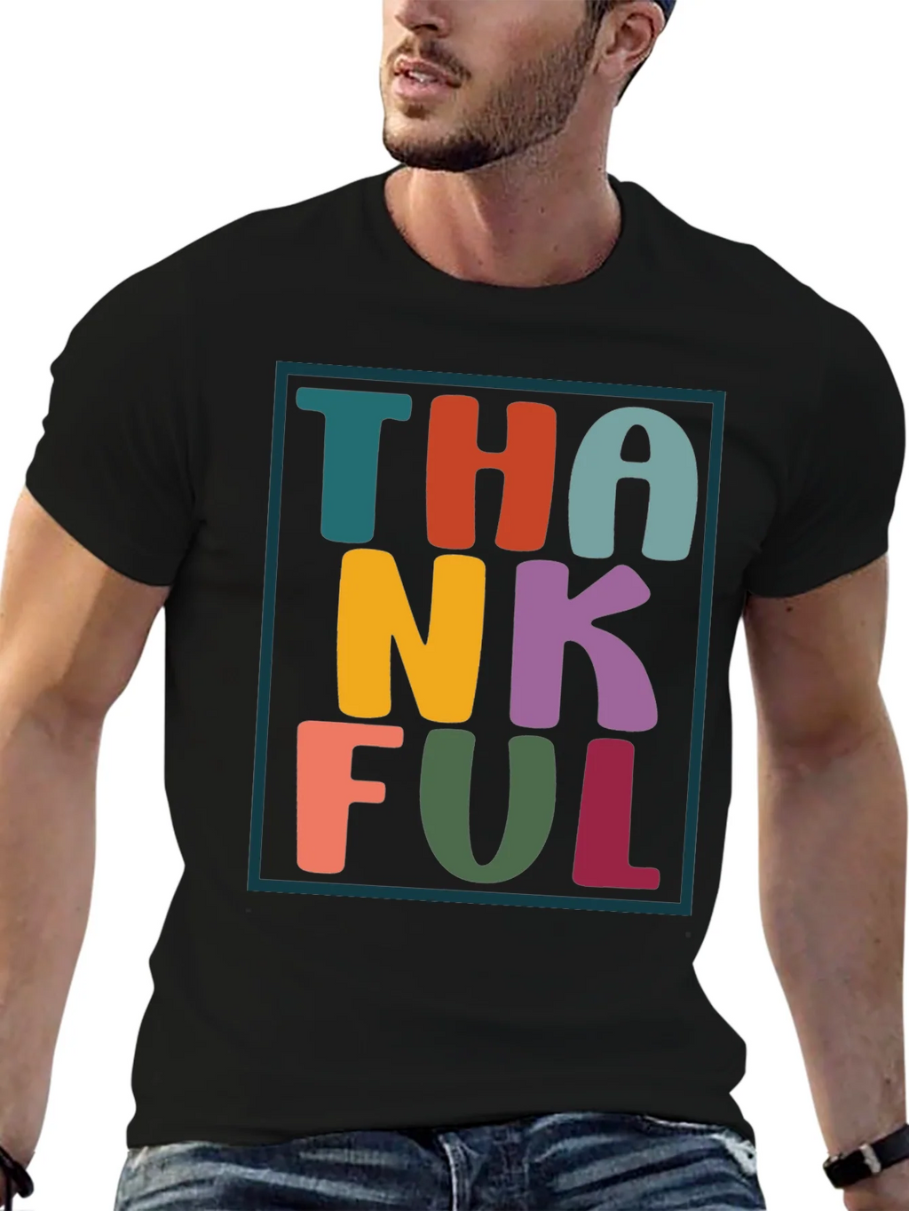 Thankful Graphic Tee - Festive Fall Apparel product image 9