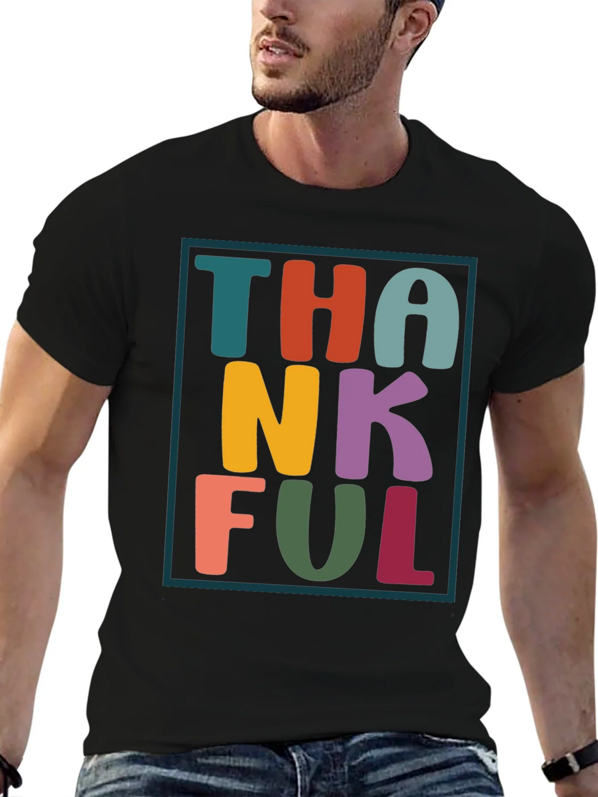 Thankful Graphic Tee - Festive Fall Apparel product image 9