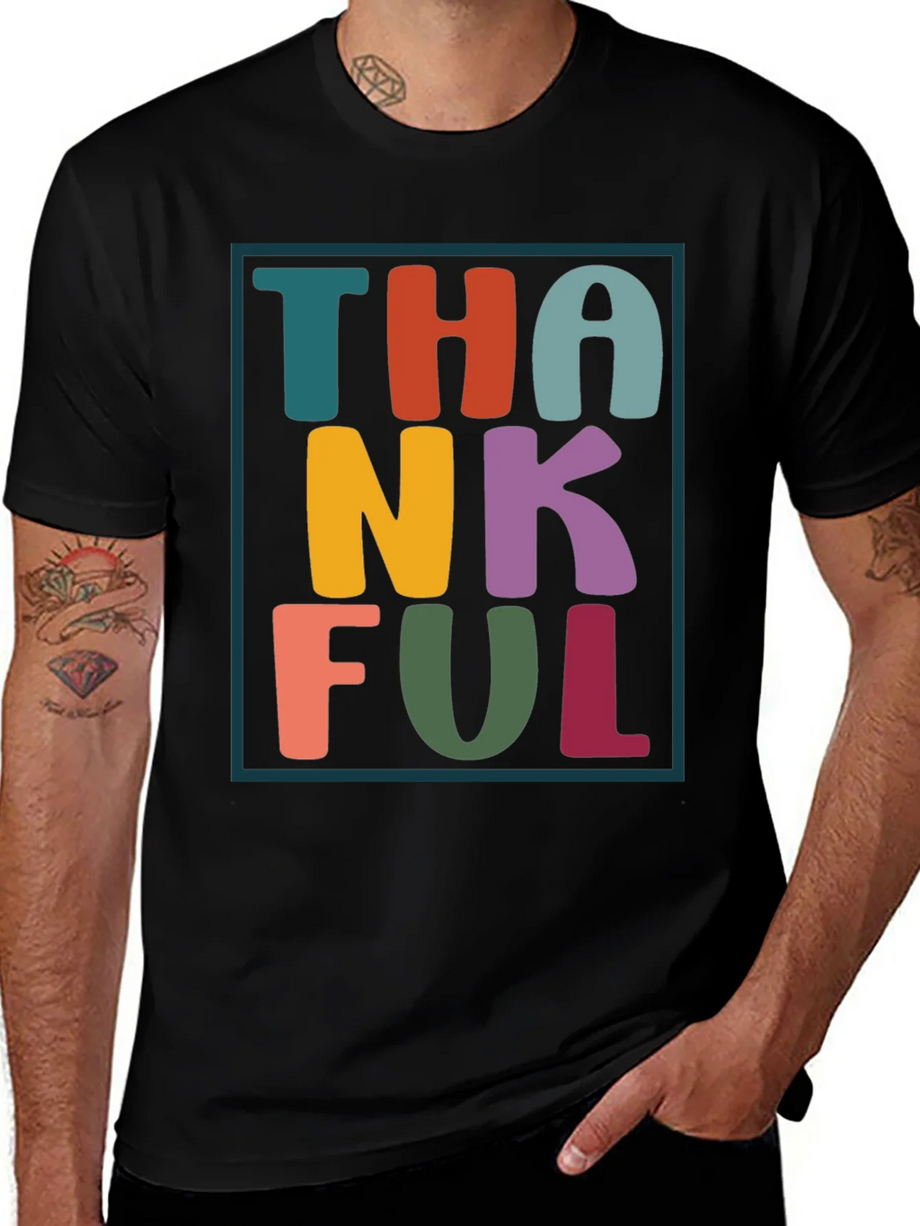 Thankful Graphic Tee - Festive Fall Apparel product image 1