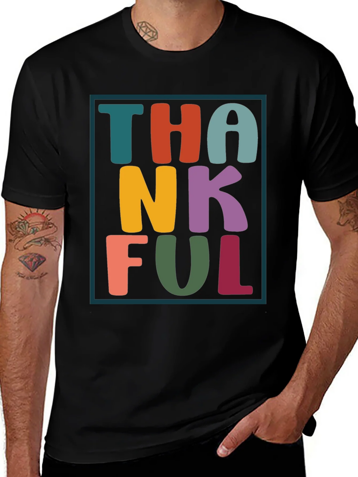 Thankful Graphic Tee - Festive Fall Apparel product image 1