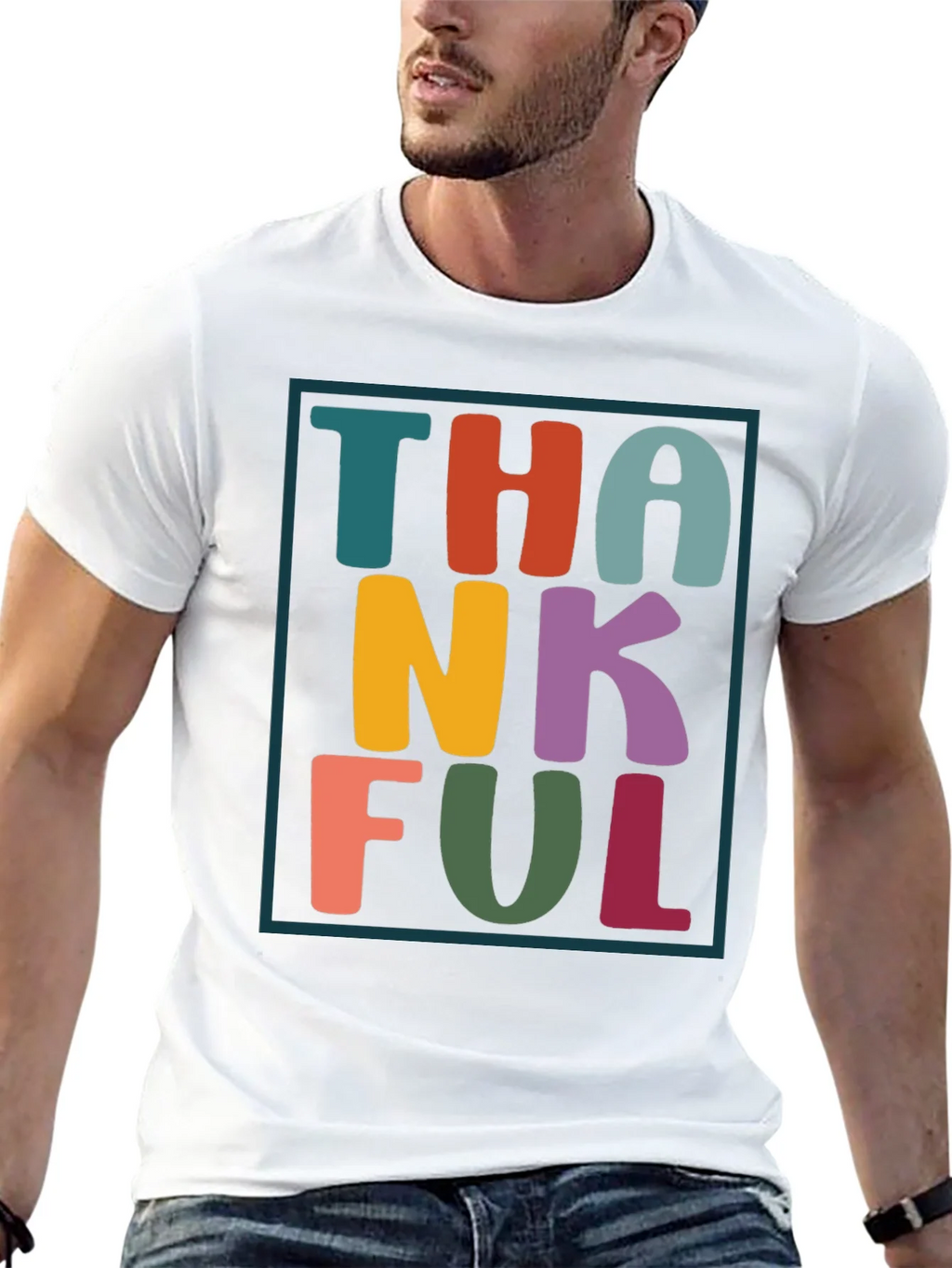 Thankful Graphic Tee - Festive Fall Apparel product image 4