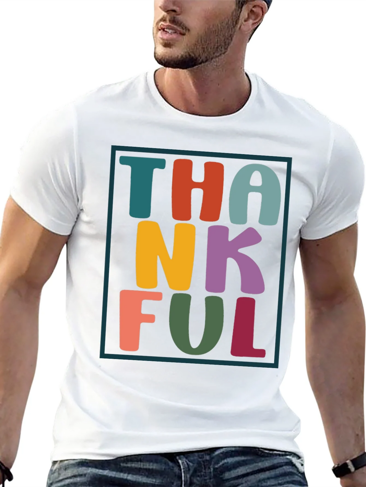 Thankful Graphic Tee - Festive Fall Apparel product image 4