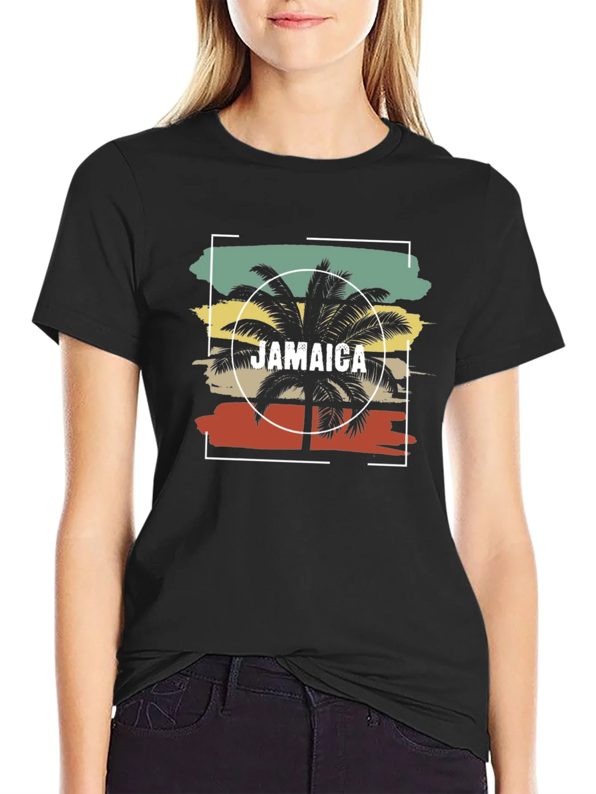 Jamaica Palm Tree T-Shirt - Retro Island Style product image 5