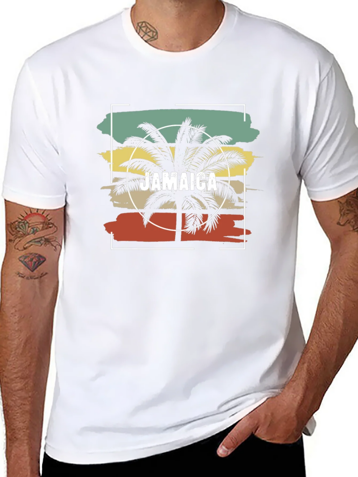 Jamaica Palm Tree T-Shirt - Retro Island Style product image 10