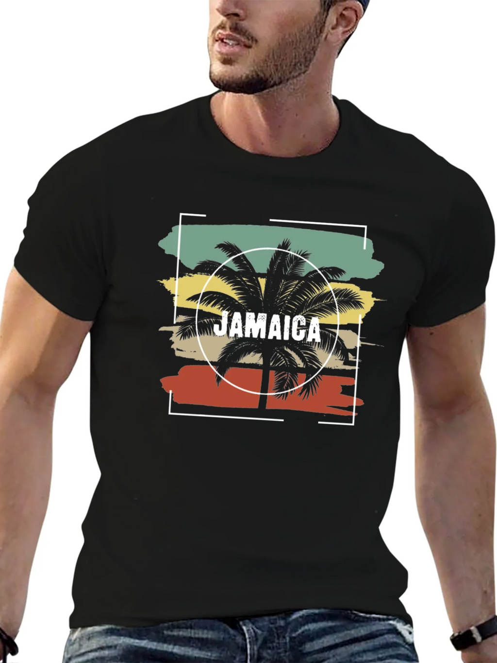 Jamaica Palm Tree T-Shirt - Retro Island Style product image 9
