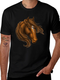 Horse Head Graphic Tee - Black T-Shirt product image 1