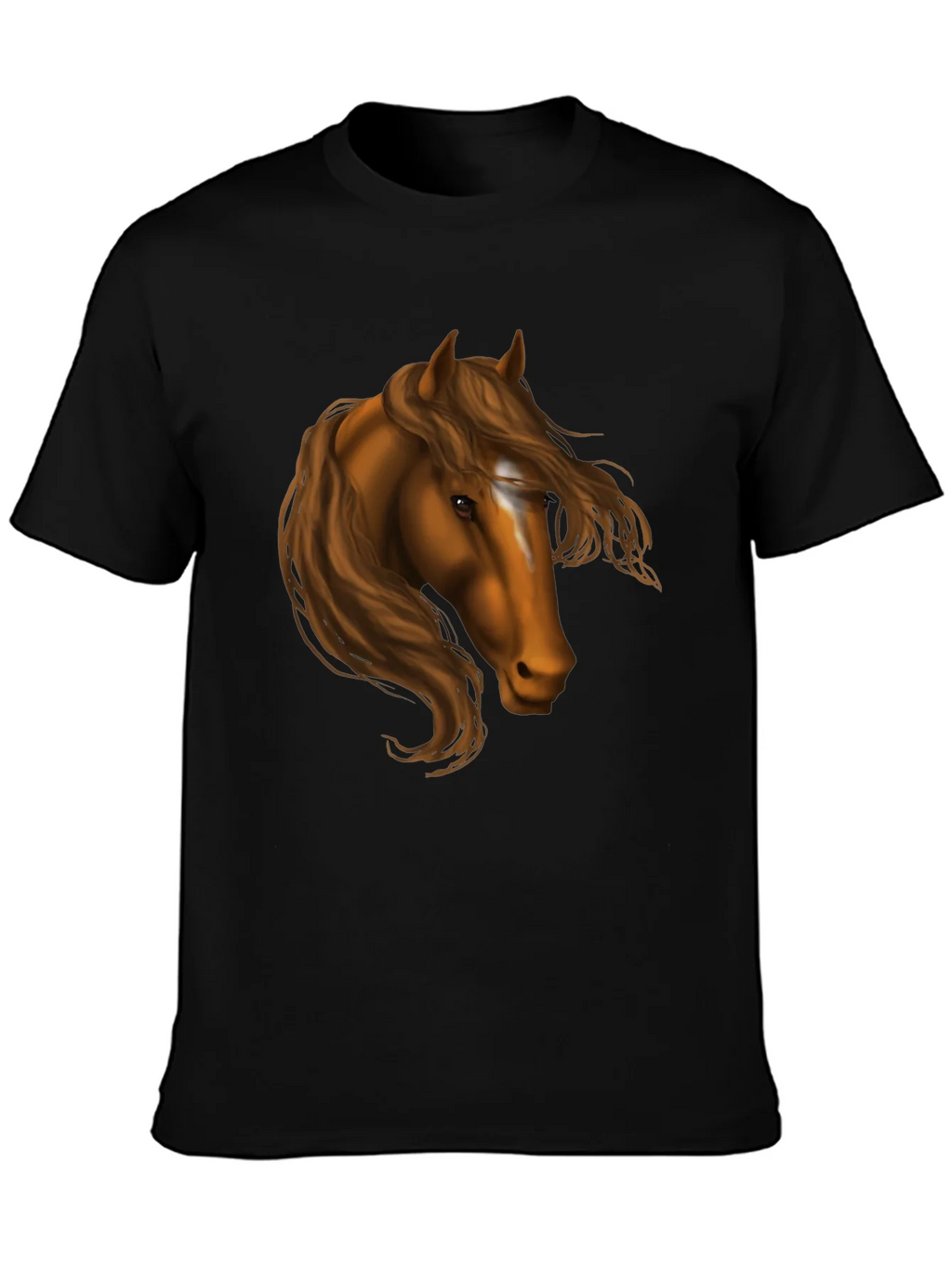 Horse Head Graphic Tee - Black T-Shirt product image 6