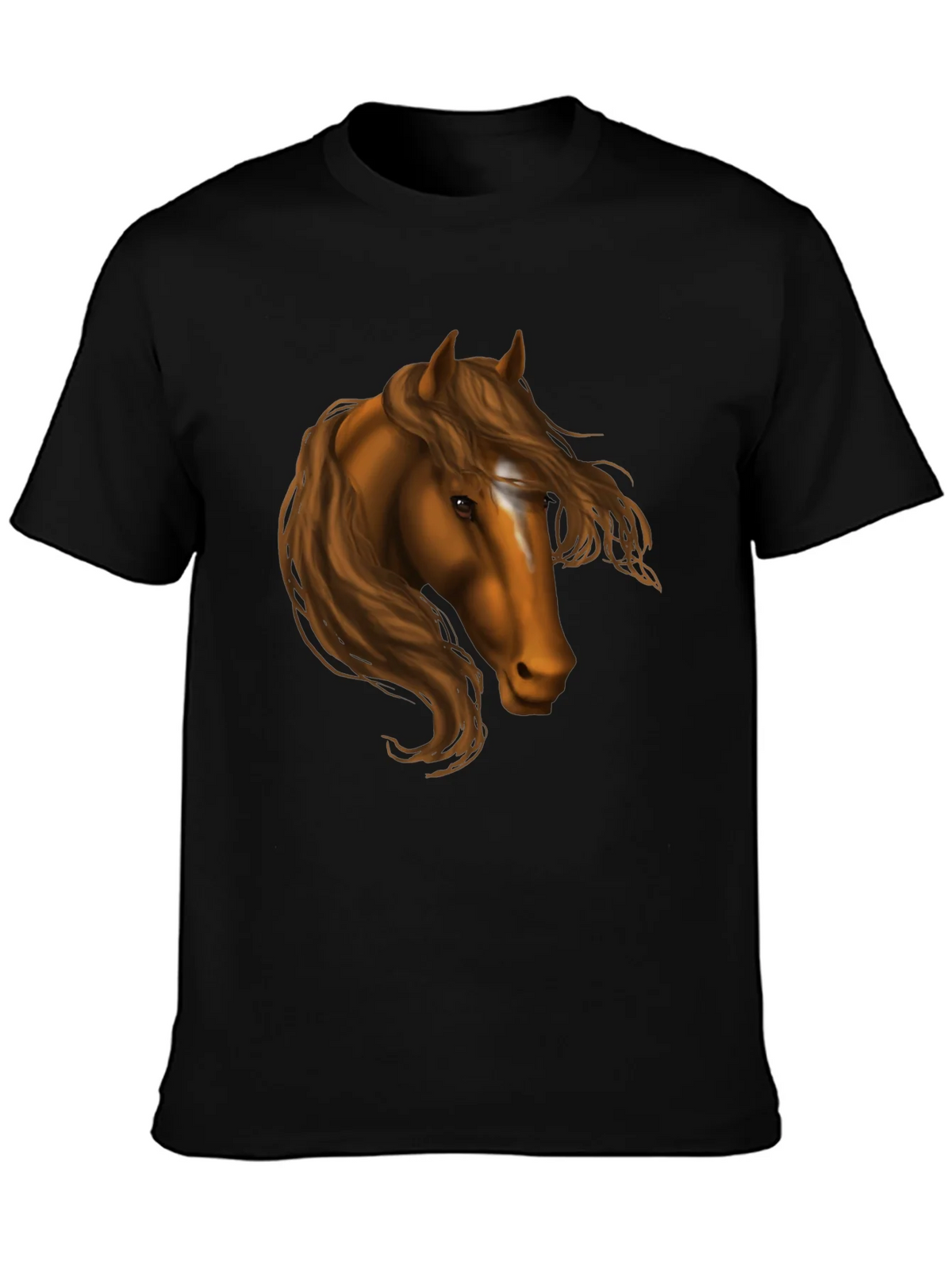 Horse Head Graphic Tee - Black T-Shirt product image 6