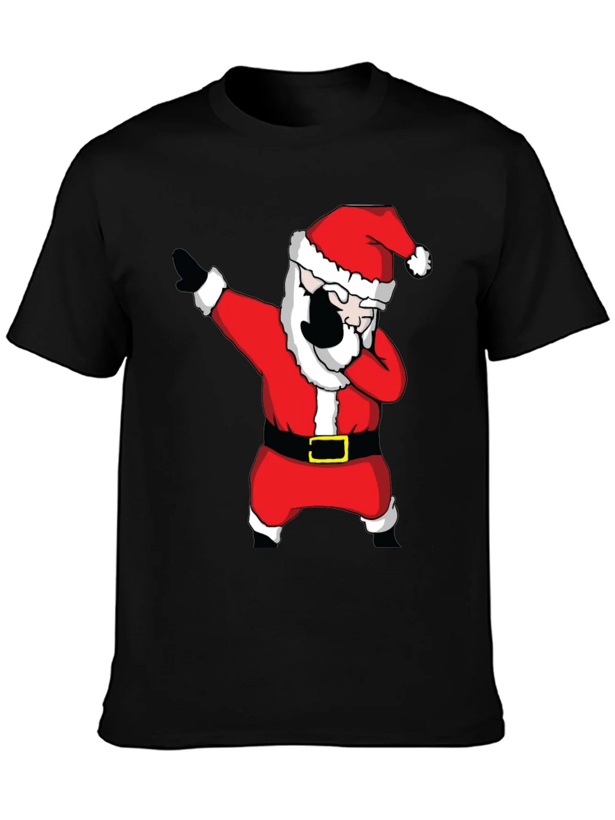 Dabbing Santa Claus Black T-Shirt product image 6