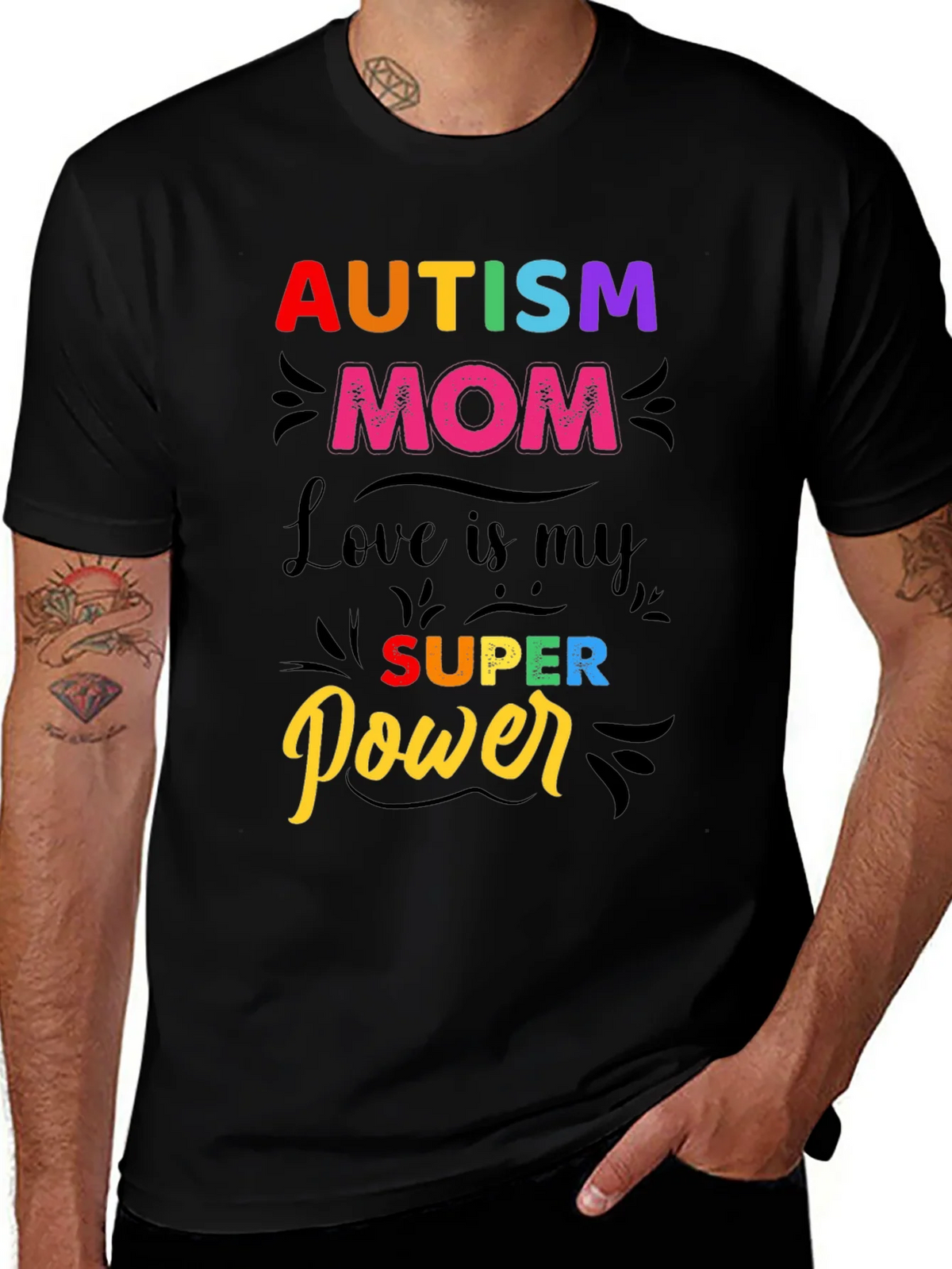 Autism Mom T-Shirt - Love is My Super Power! product image 1