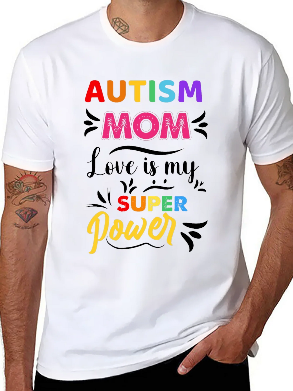 Autism Mom T-Shirt - Love is My Super Power! product image 10