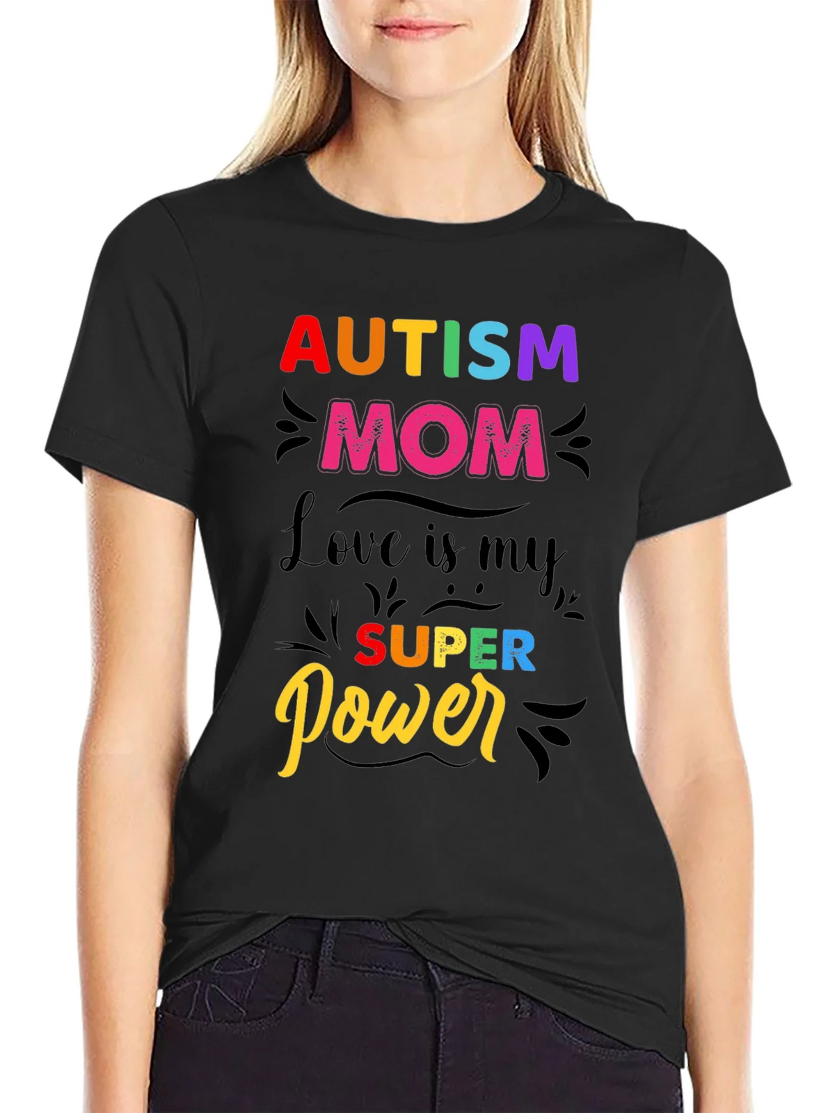 Autism Mom T-Shirt - Love is My Super Power! product image 5