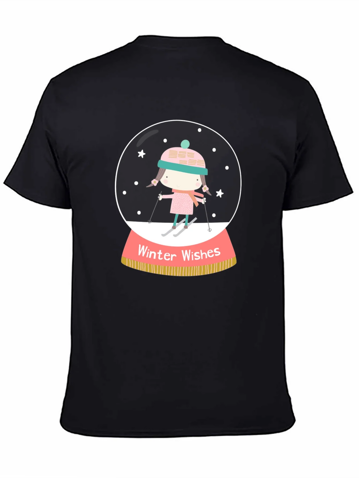 Winter Wishes Graphic Tee - Holiday Snow Globe Shirt product image 7