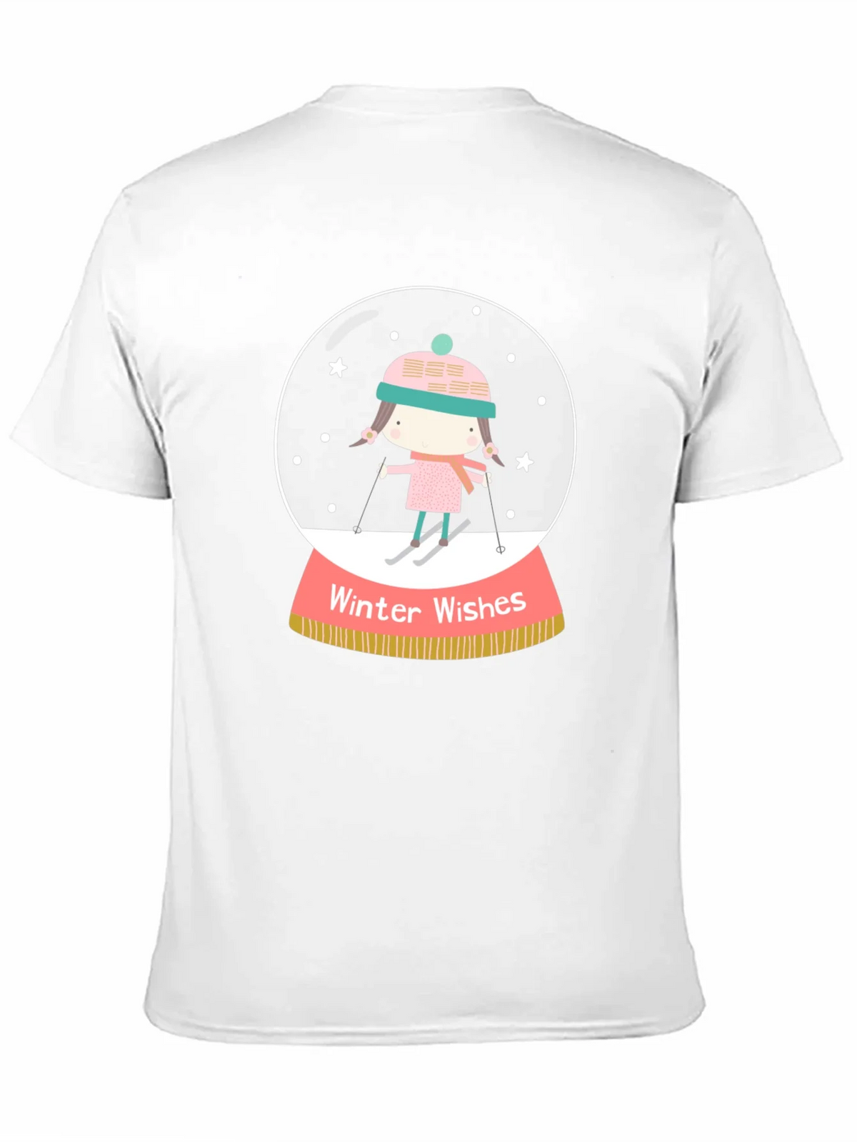 Winter Wishes Graphic Tee - Holiday Snow Globe Shirt product image 2