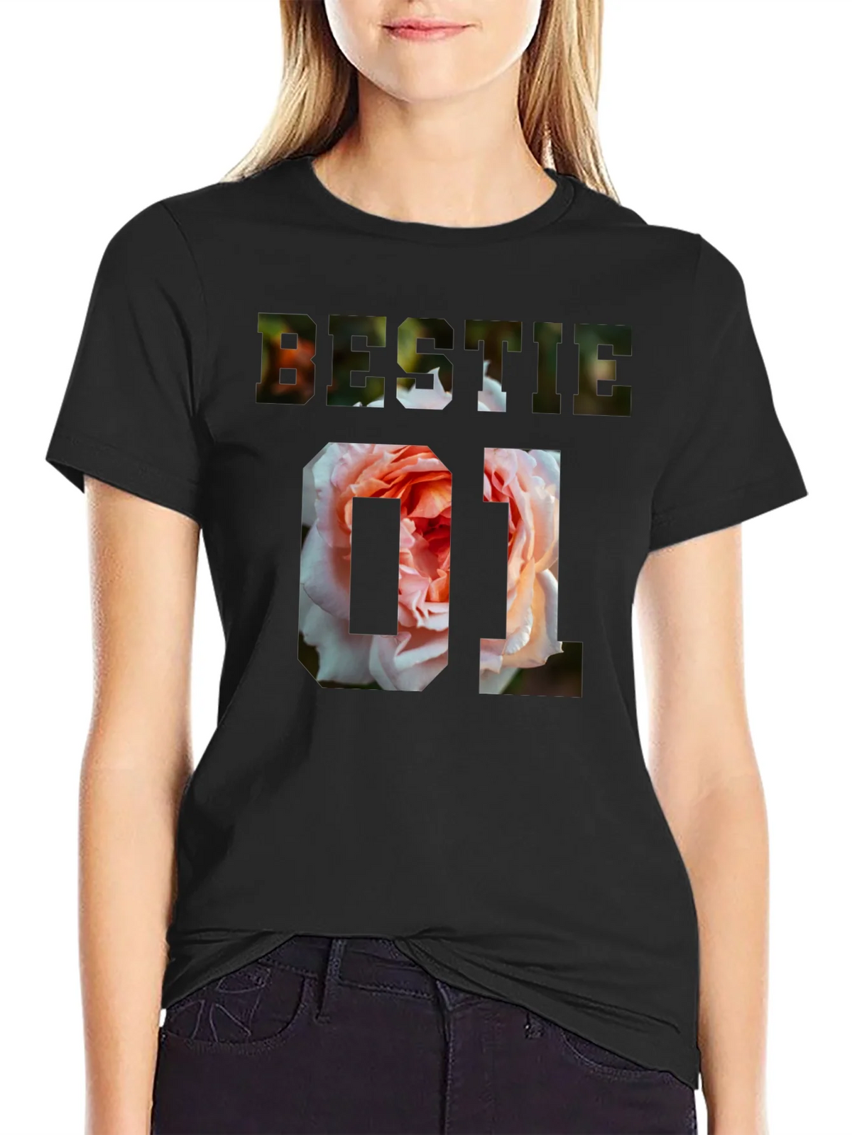Bestie 01 Floral Graphic T-Shirt product image 5