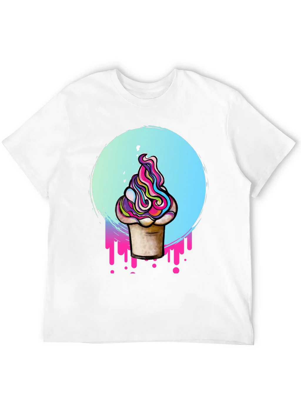 Vaporwave Ice Cream Graphic Tee - Retro Style product image 3