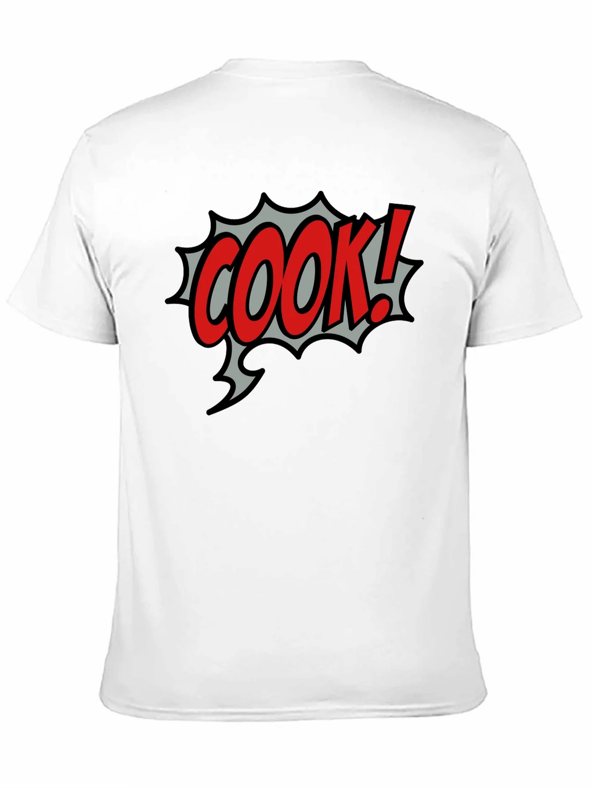 COOK! Comic Style Black T-Shirt product image 2
