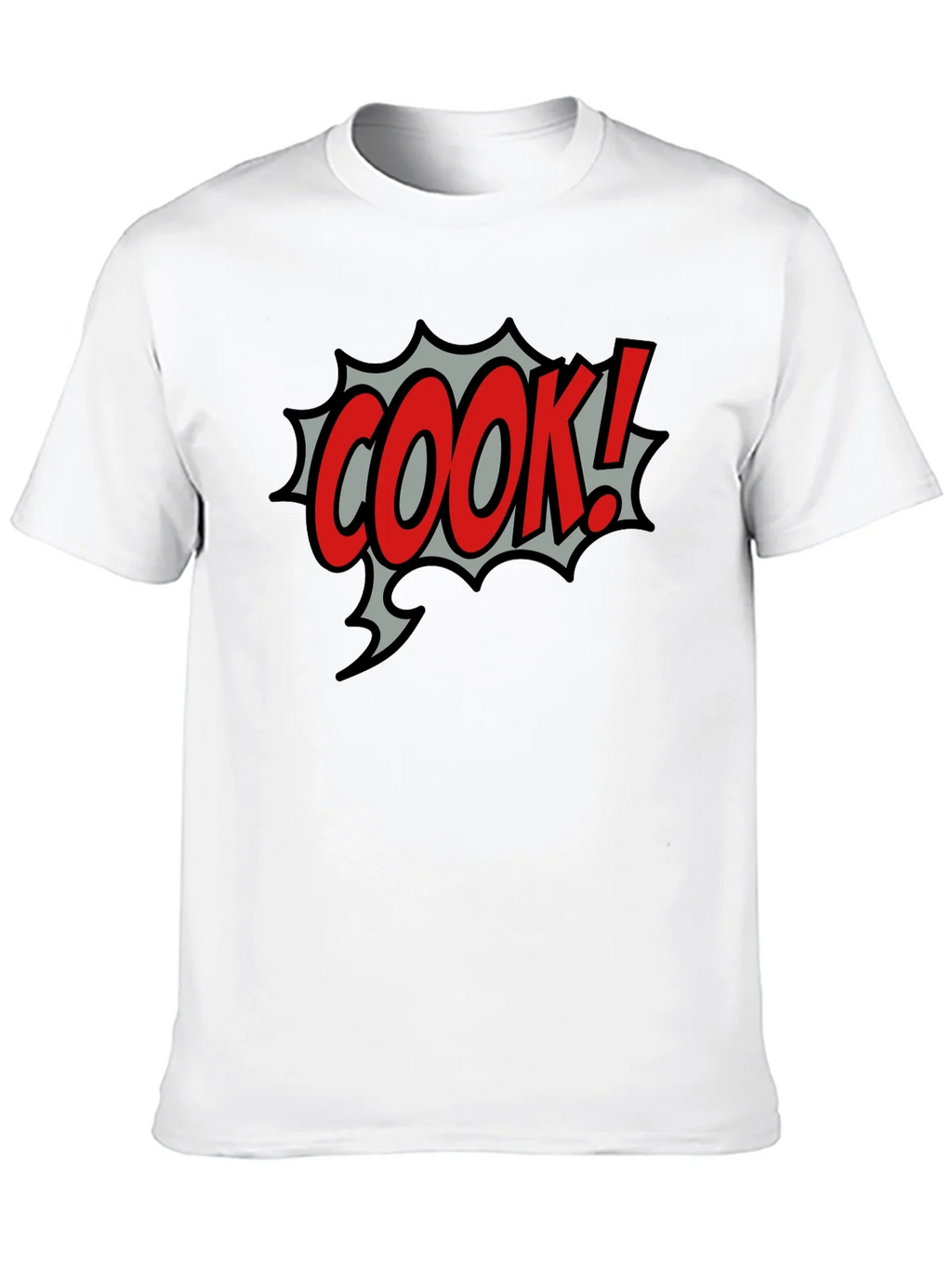 COOK! Comic Style Black T-Shirt product image 12