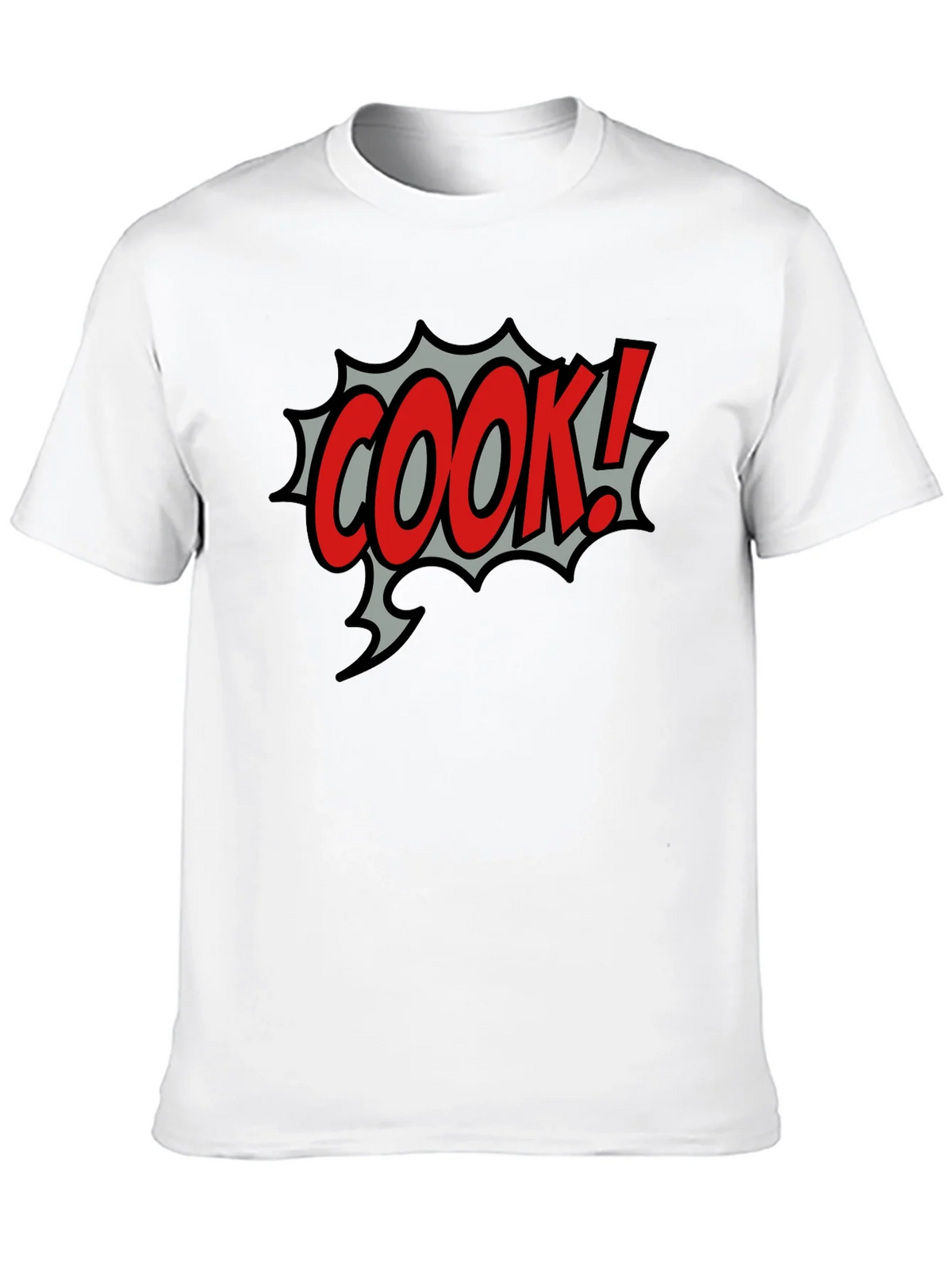 COOK! Comic Style Black T-Shirt product image 12