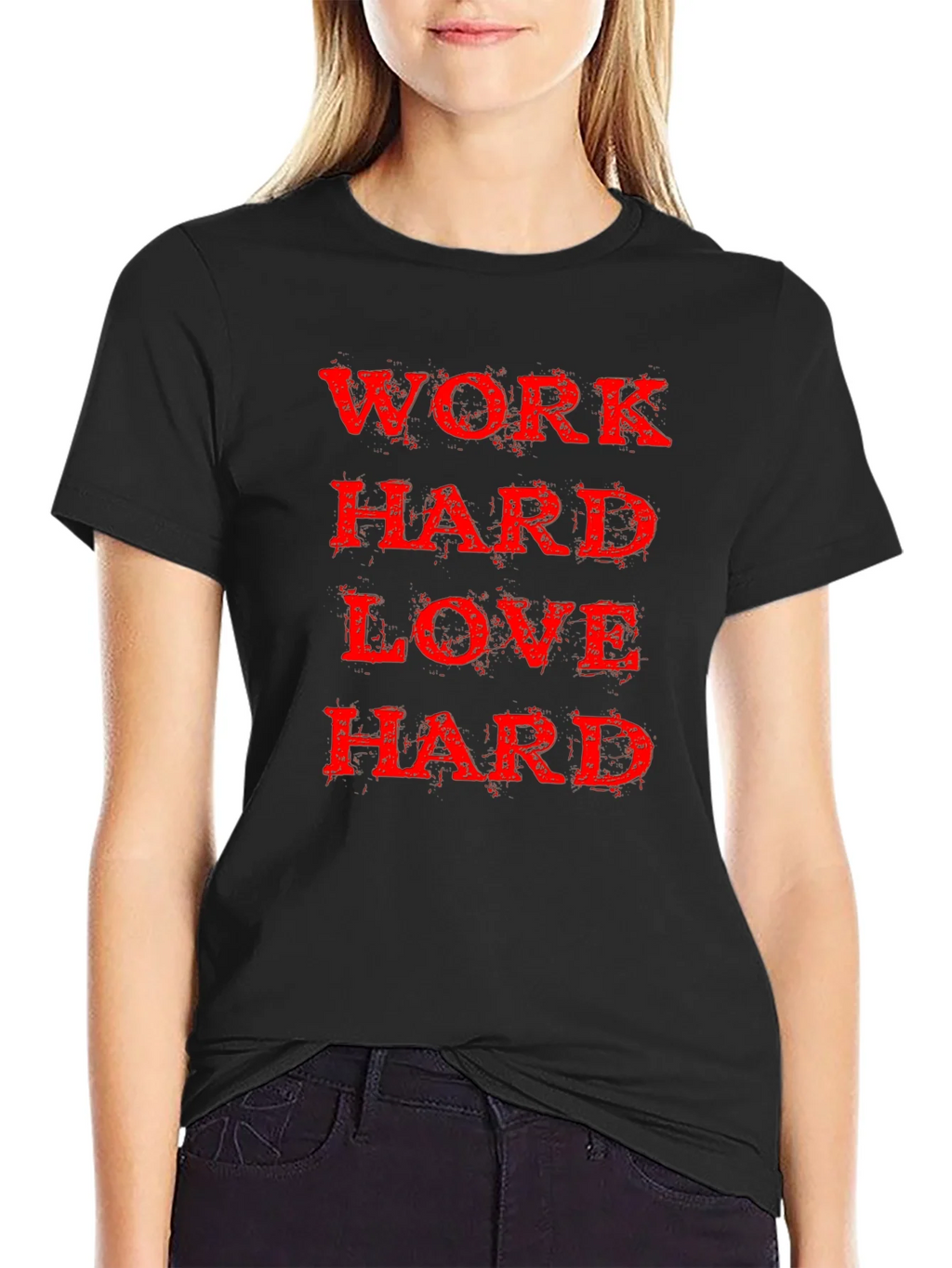 Work Hard Love Black T-Shirt product image 5
