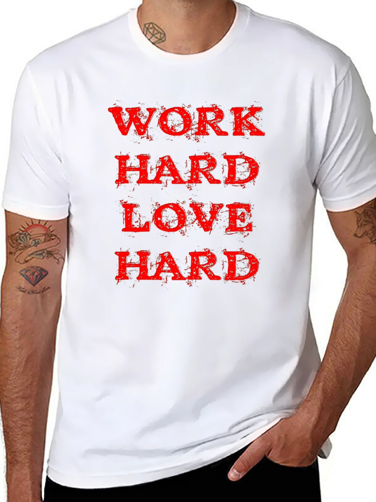 Work Hard Love Black T-Shirt product image 10