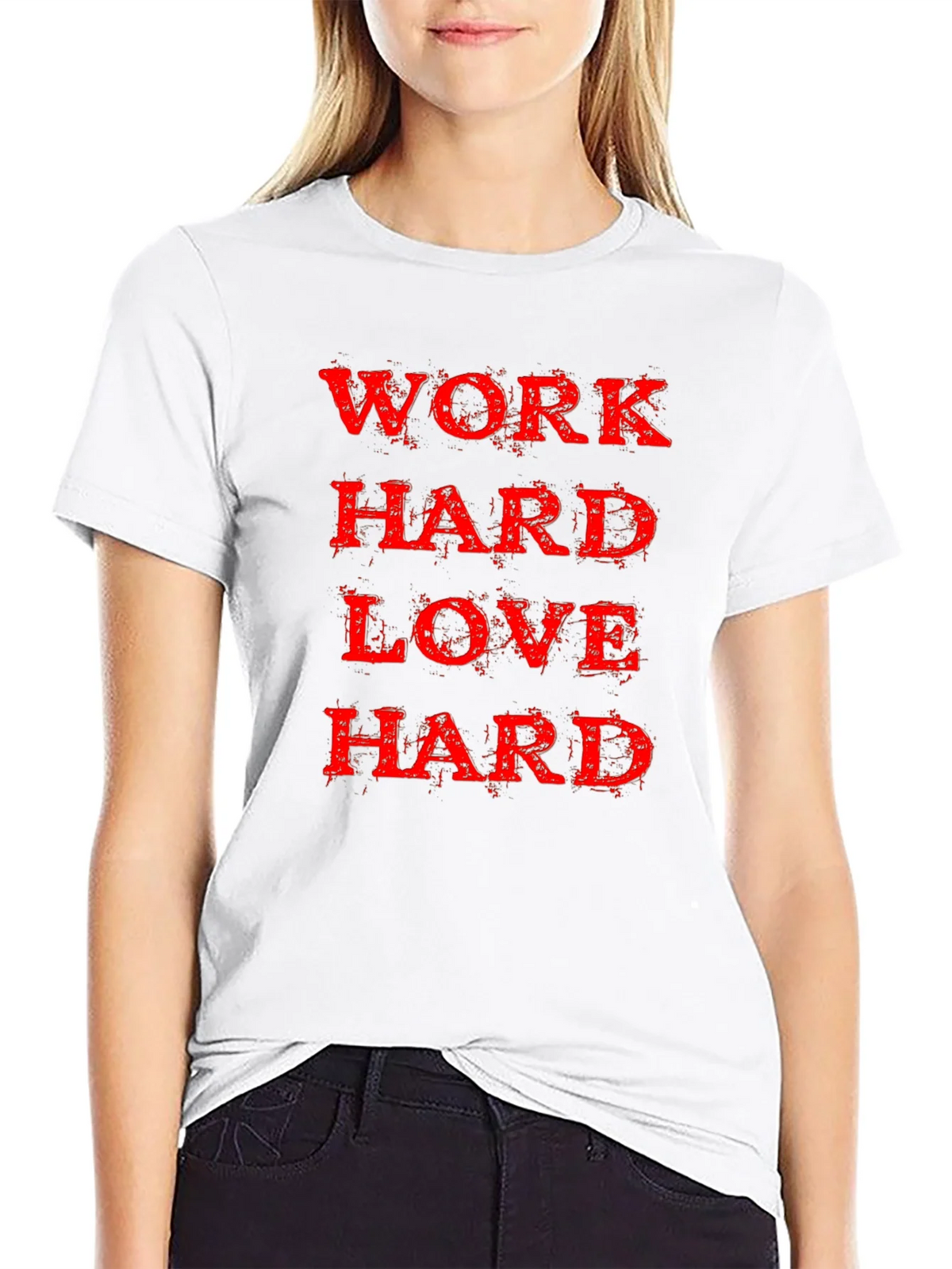 Work Hard Love Black T-Shirt product image 11