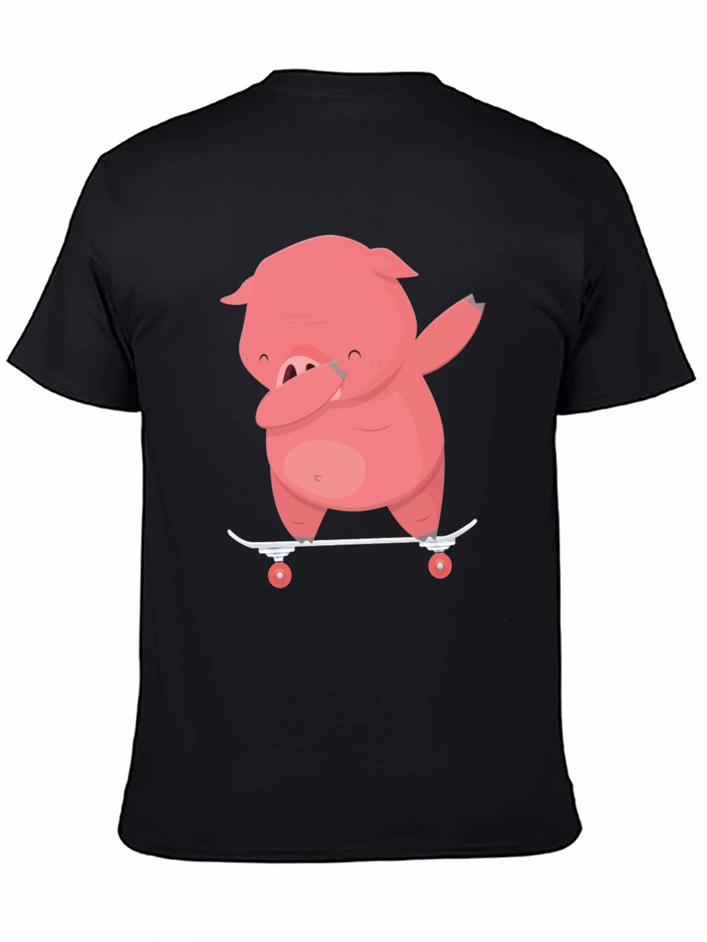 Dabbing Pig Skateboard T-Shirt - Funny Cartoon Tee product image 7