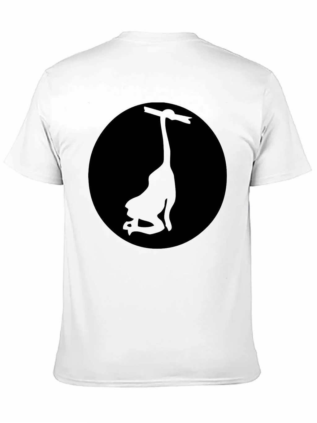 Mens Black Graphic Tee - Silhouette Design product image 2
