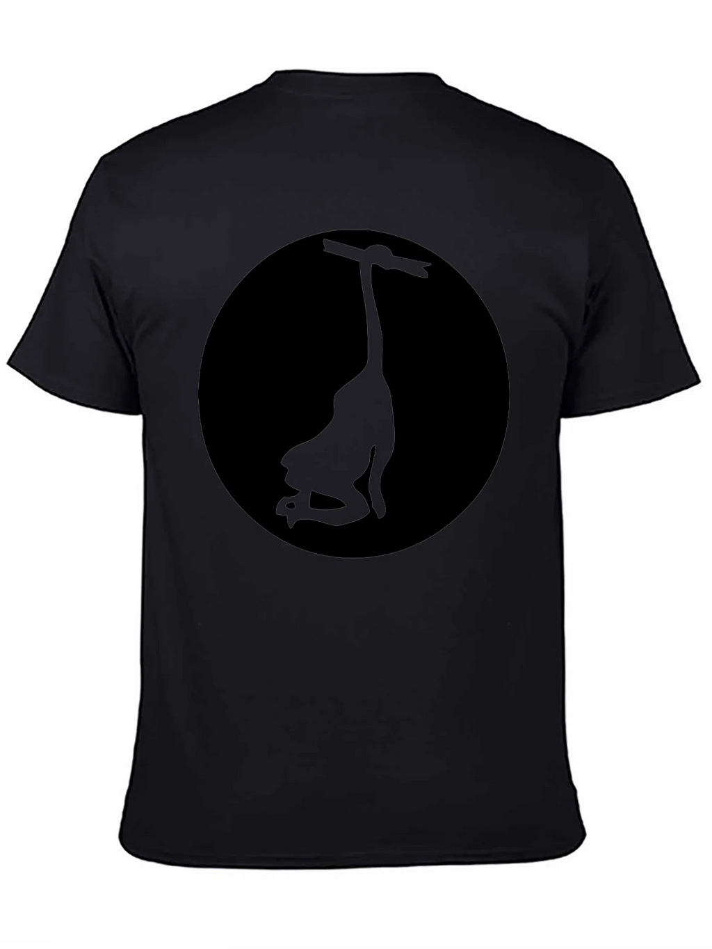 Mens Black Graphic Tee - Silhouette Design product image 7