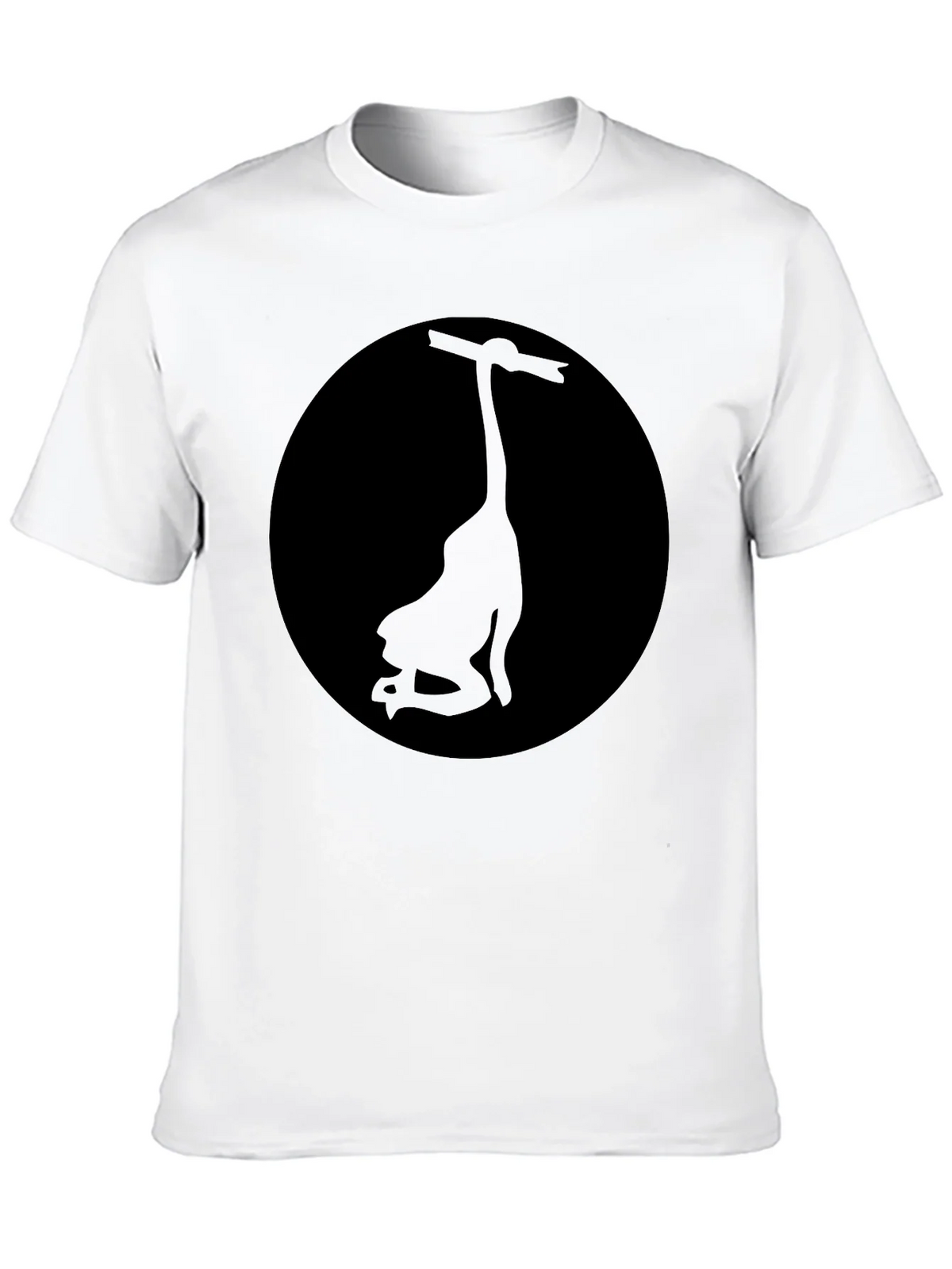Mens Black Graphic Tee - Silhouette Design product image 12