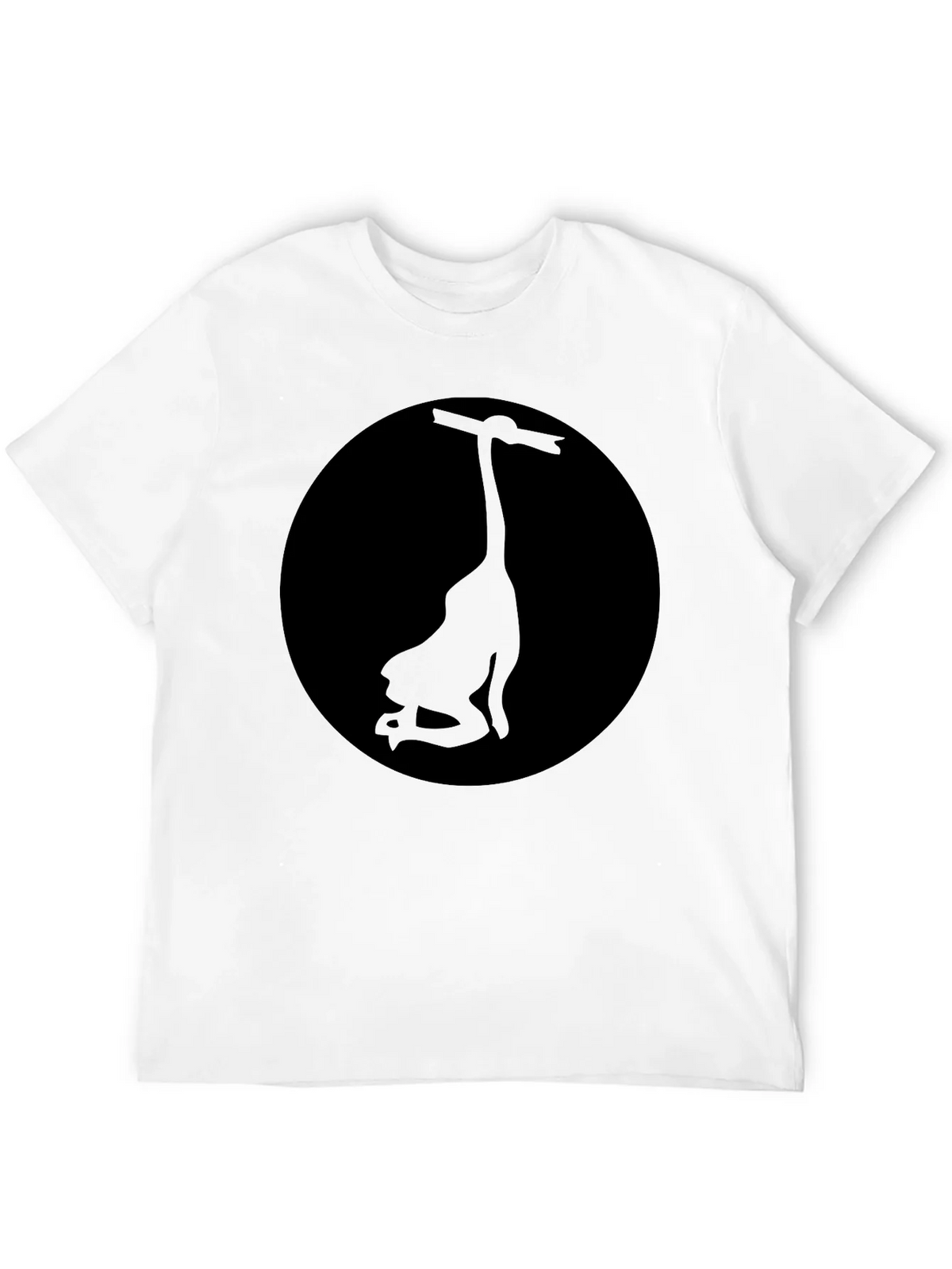 Mens Black Graphic Tee - Silhouette Design product image 3