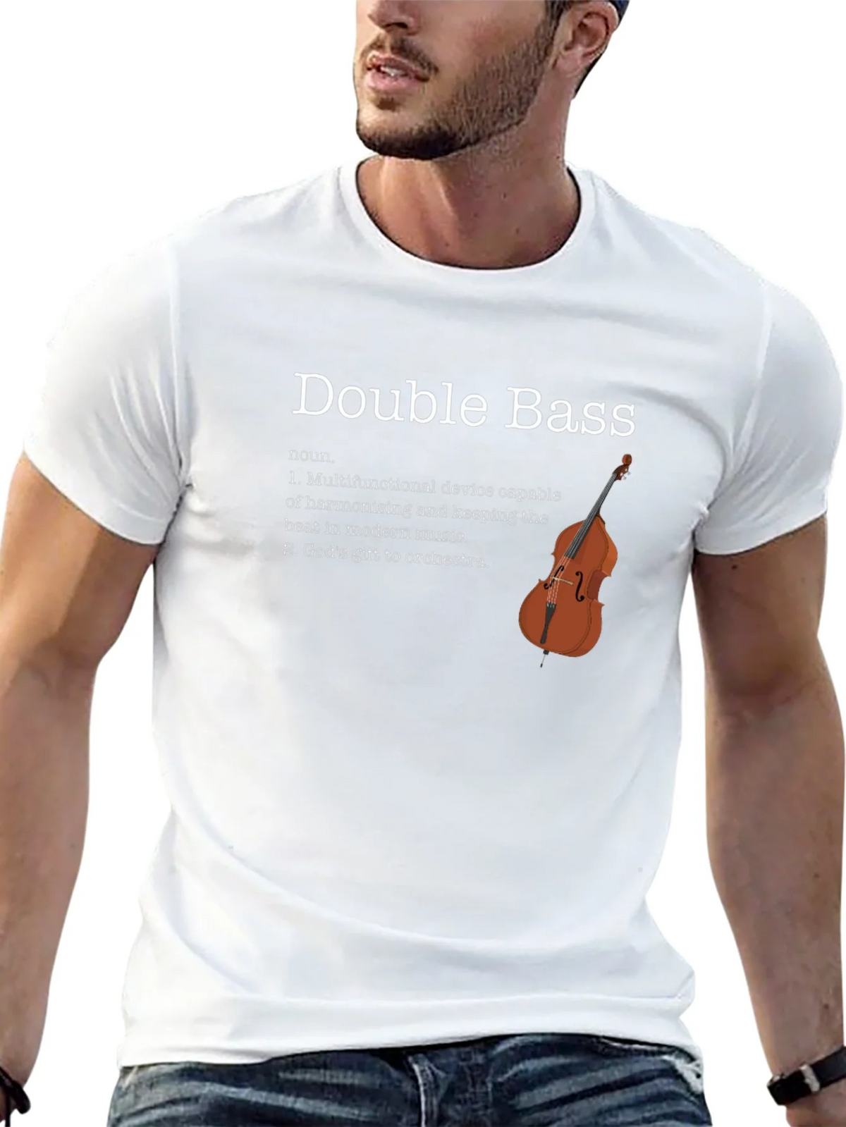 Double Bass Definition T-Shirt - Musician Gift product image 4