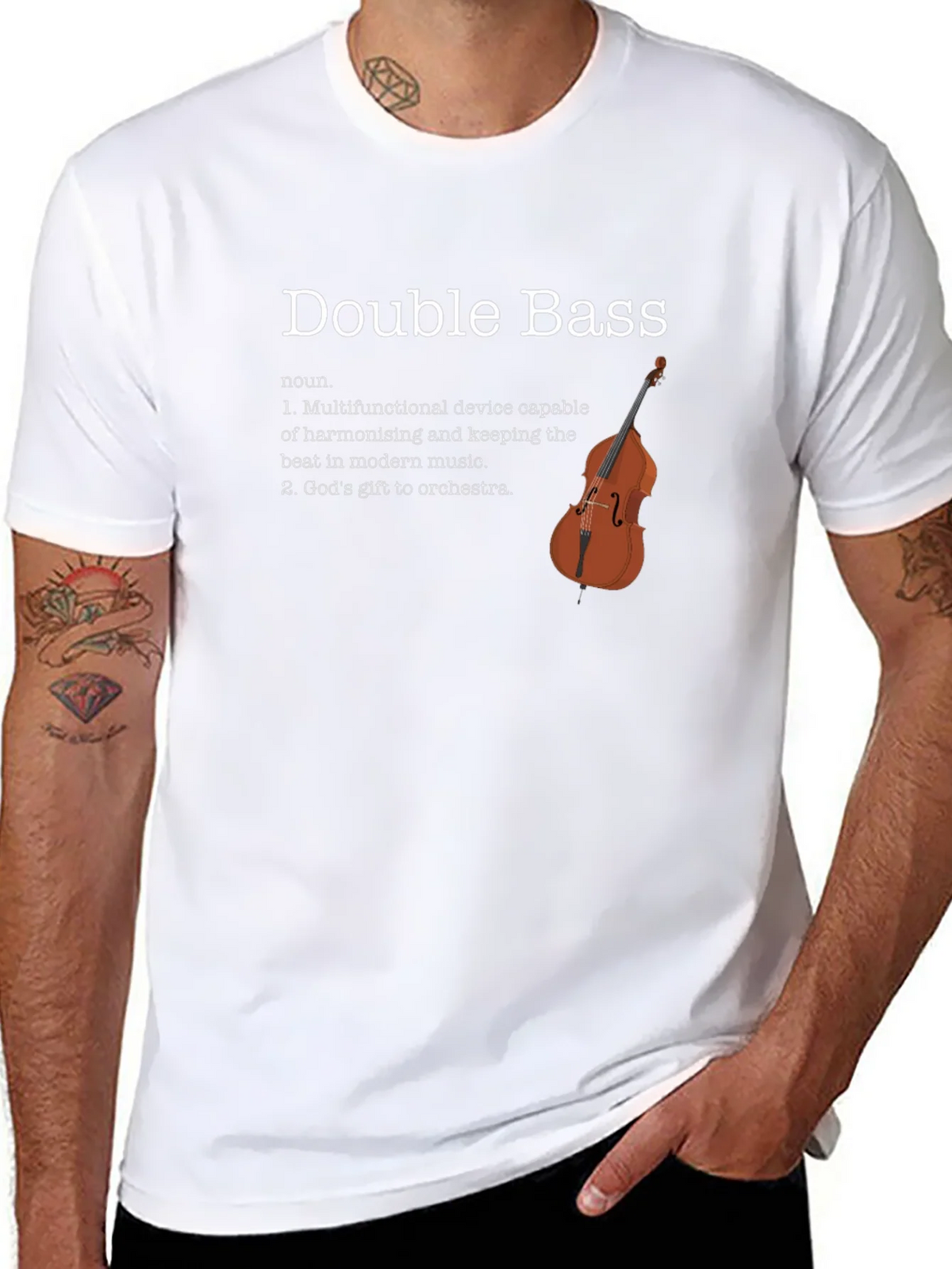 Double Bass Definition T-Shirt - Musician Gift product image 10