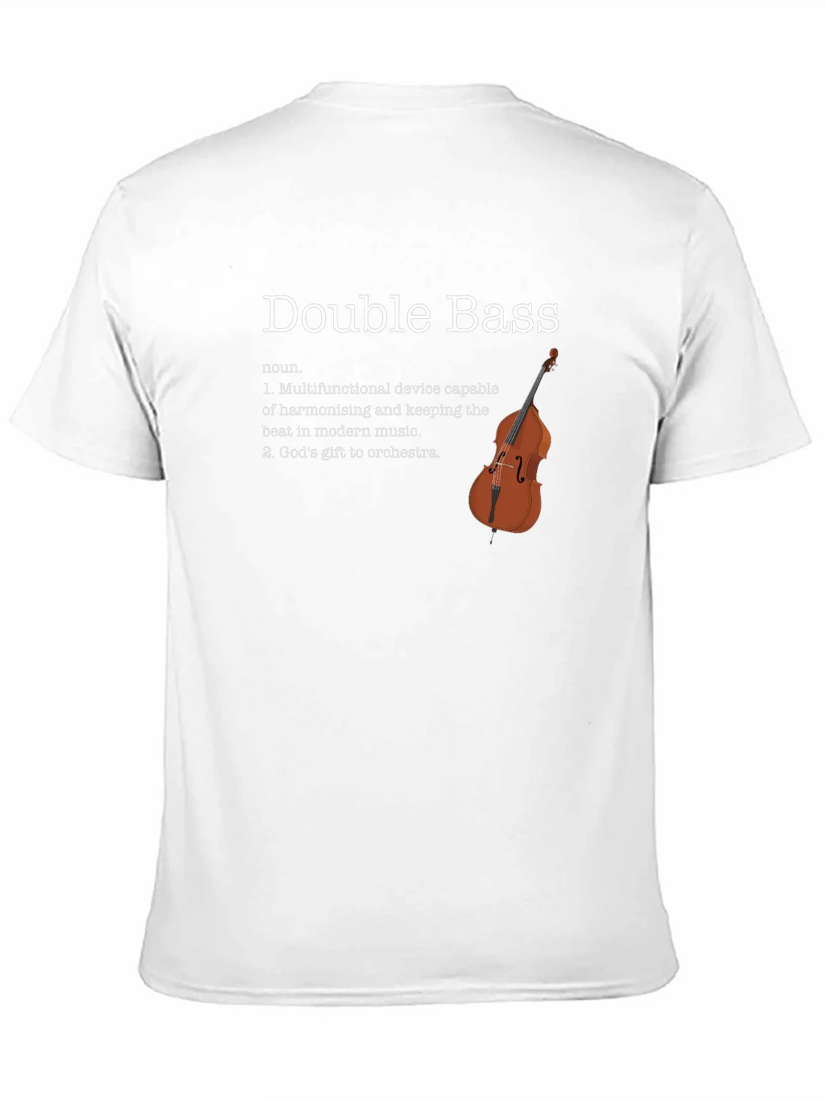 Double Bass Definition T-Shirt - Musician Gift product image 2