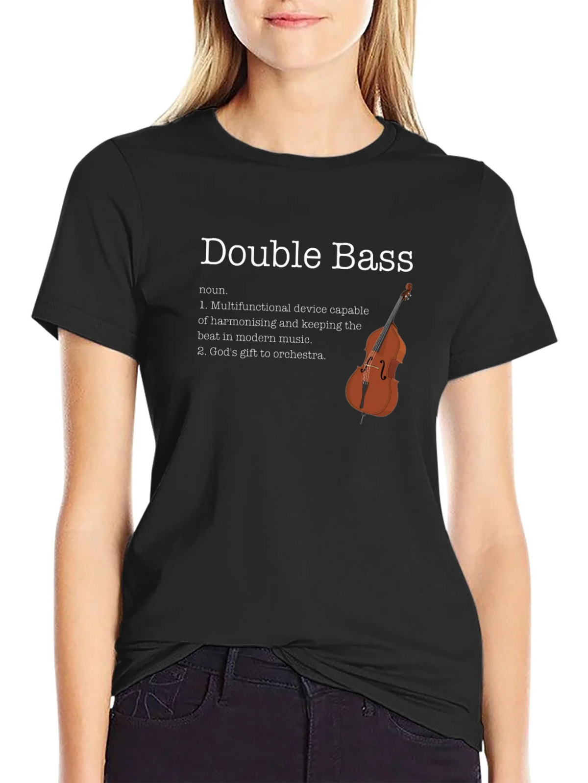 Double Bass Definition T-Shirt - Musician Gift product image 5