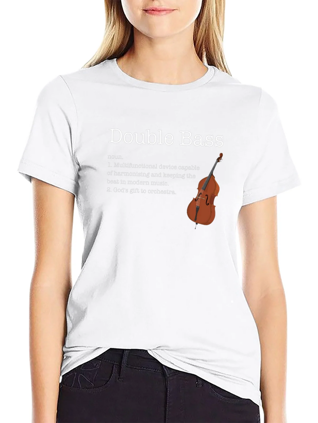 Double Bass Definition T-Shirt - Musician Gift product image 11
