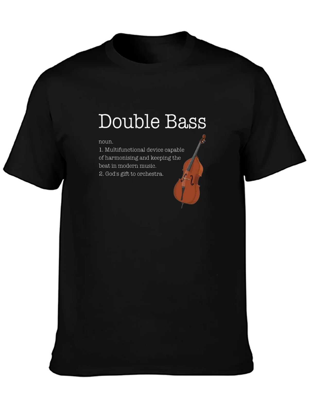 Double Bass Definition T-Shirt - Musician Gift product image 6